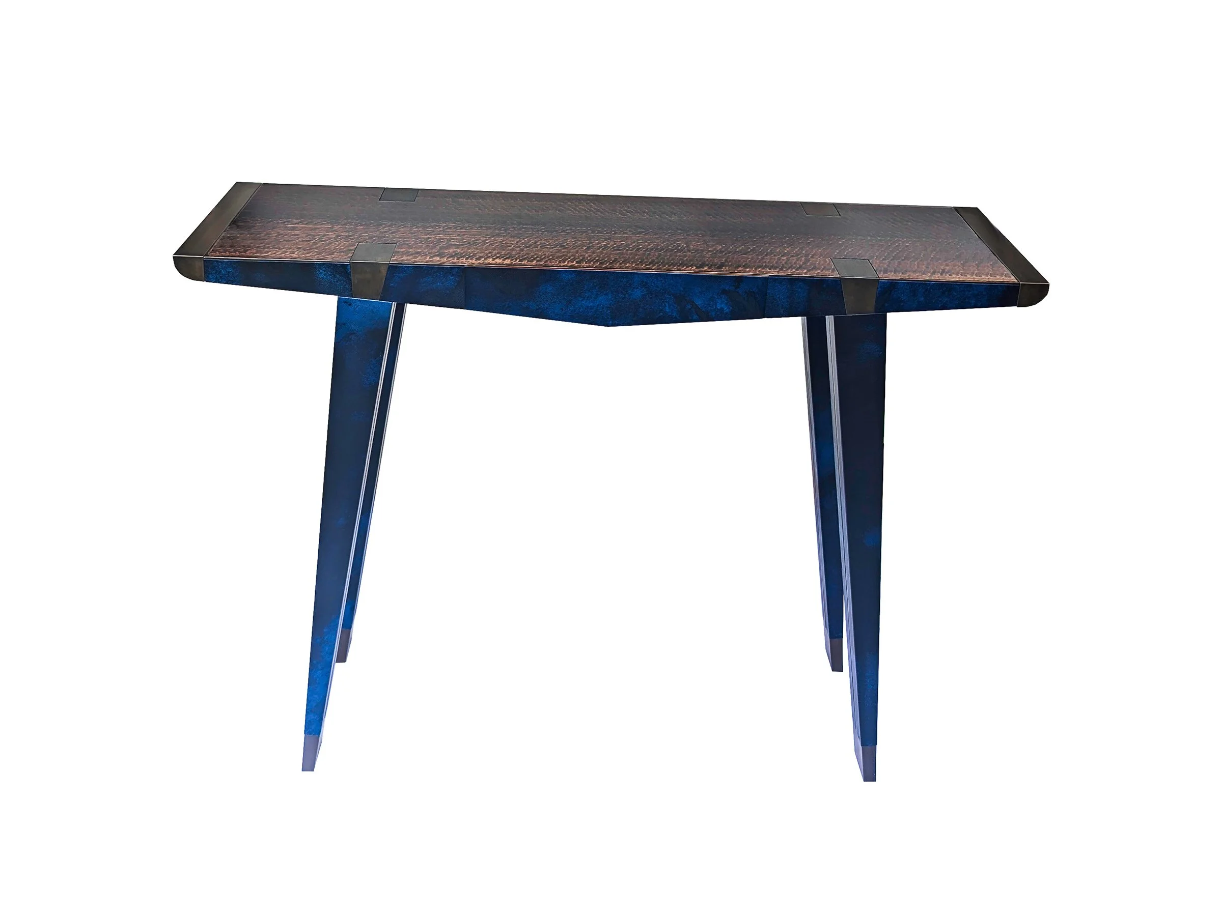 CONSOLE - FUMED EUCALYPTUS & VELLUM