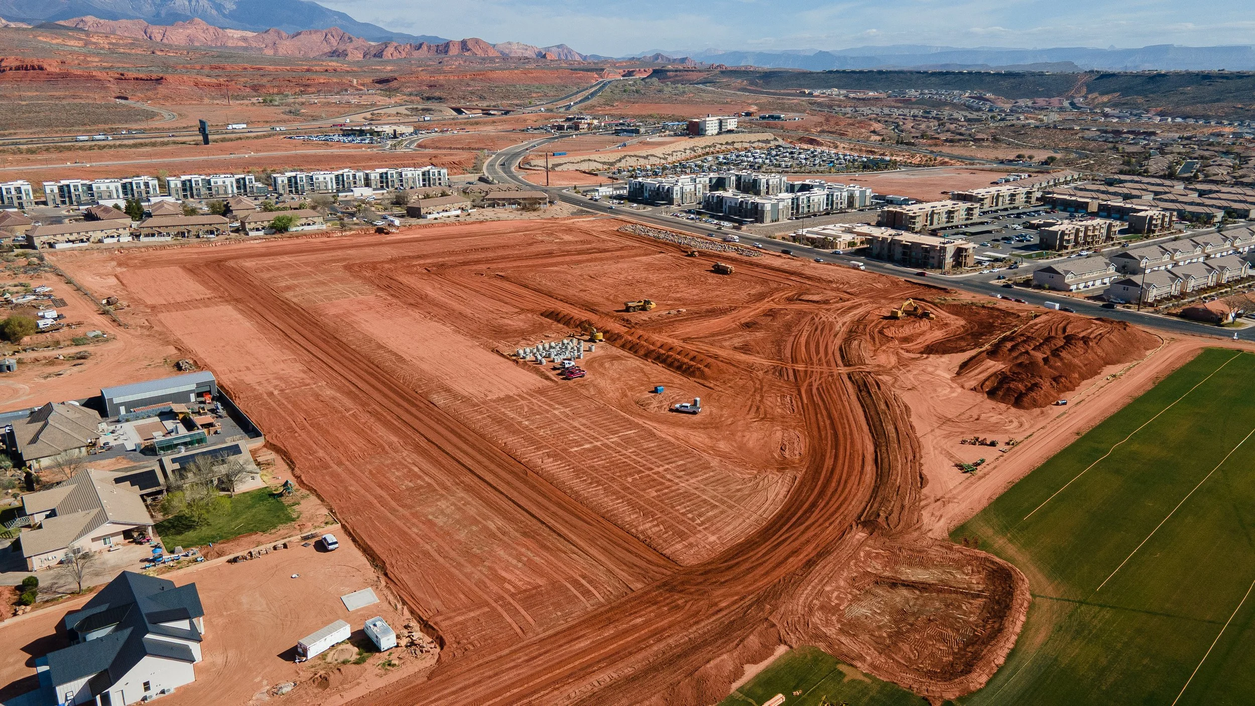 Turner Farms build-to-rent community development site in Washington, Utah