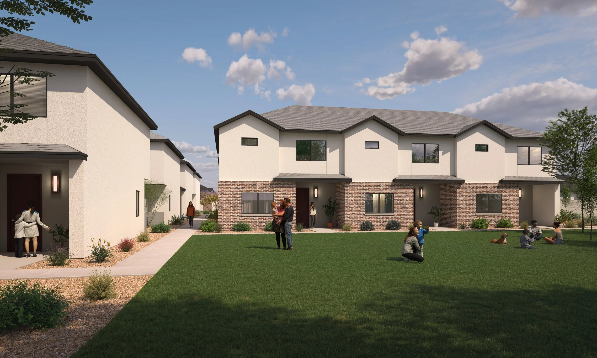 Turner Farms single-family rental homes exterior rendering