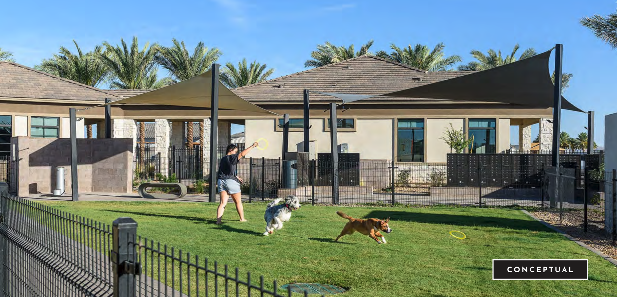Turner Farms dog park and outdoor recreation area