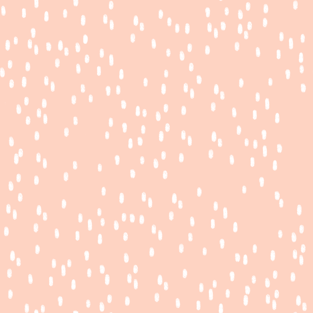 Peach background with scattered white dots pattern