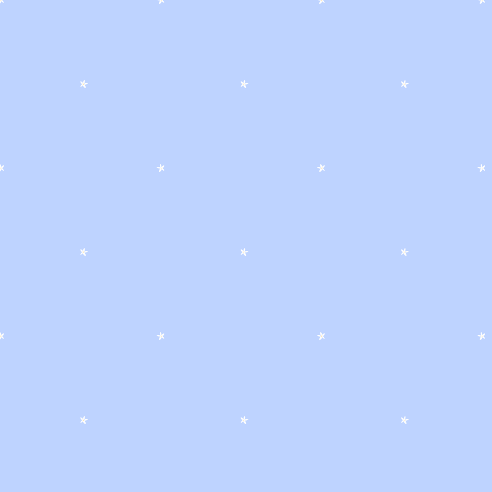 Light blue background with small scattered white stars