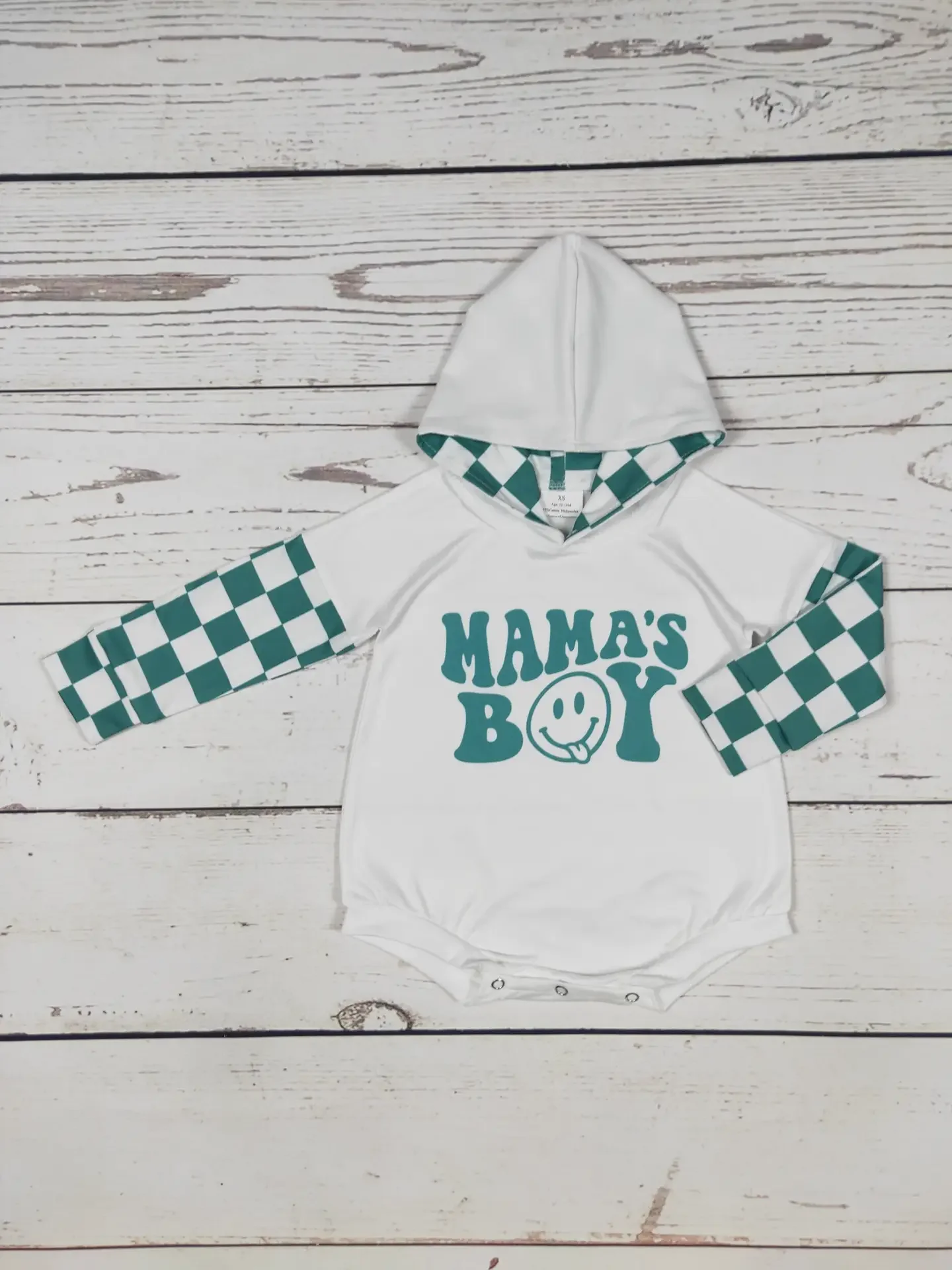 Mama's Boy Gingham Romper