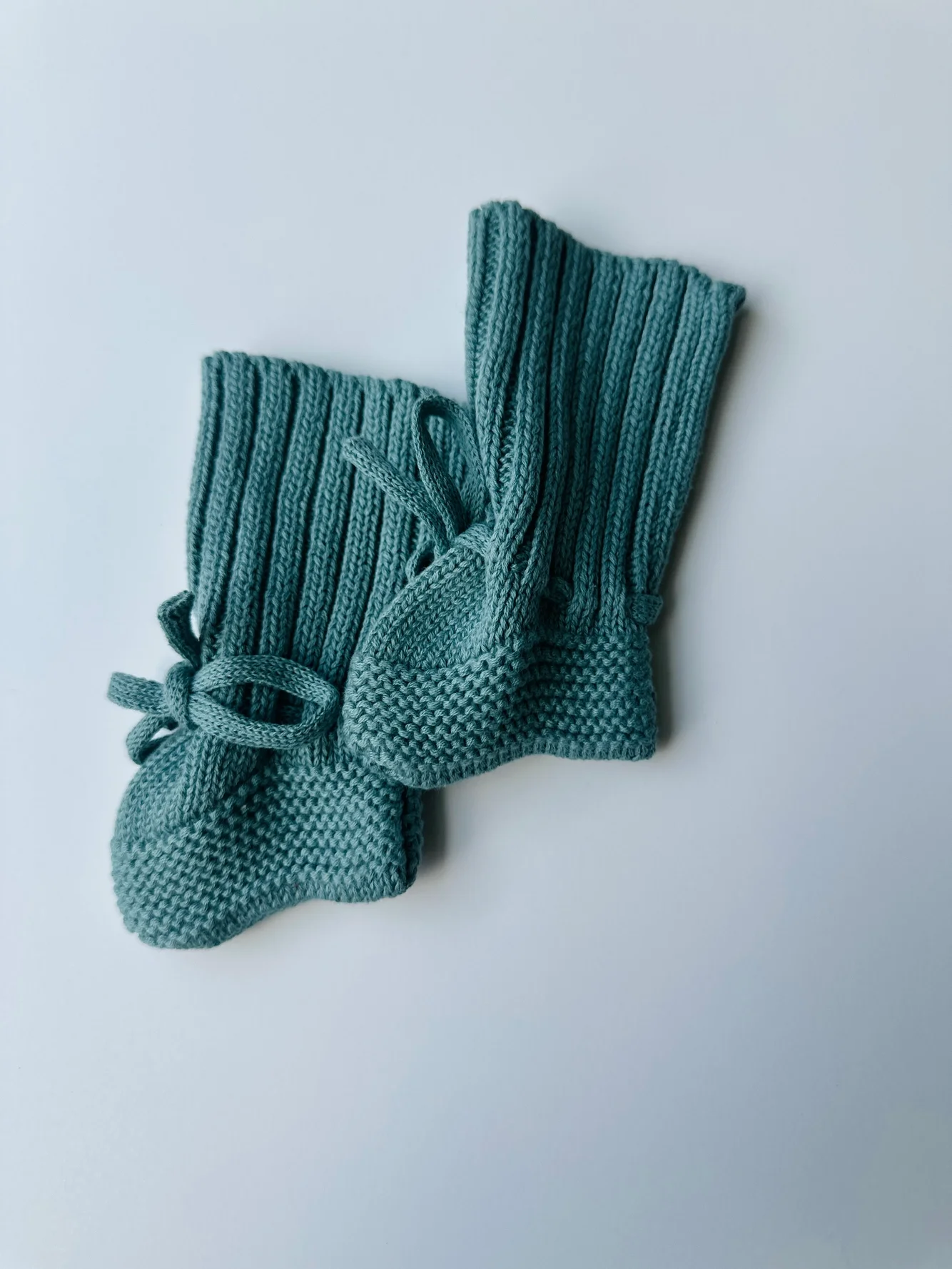 Cotton Baby -Booties-SeaGreen.webp