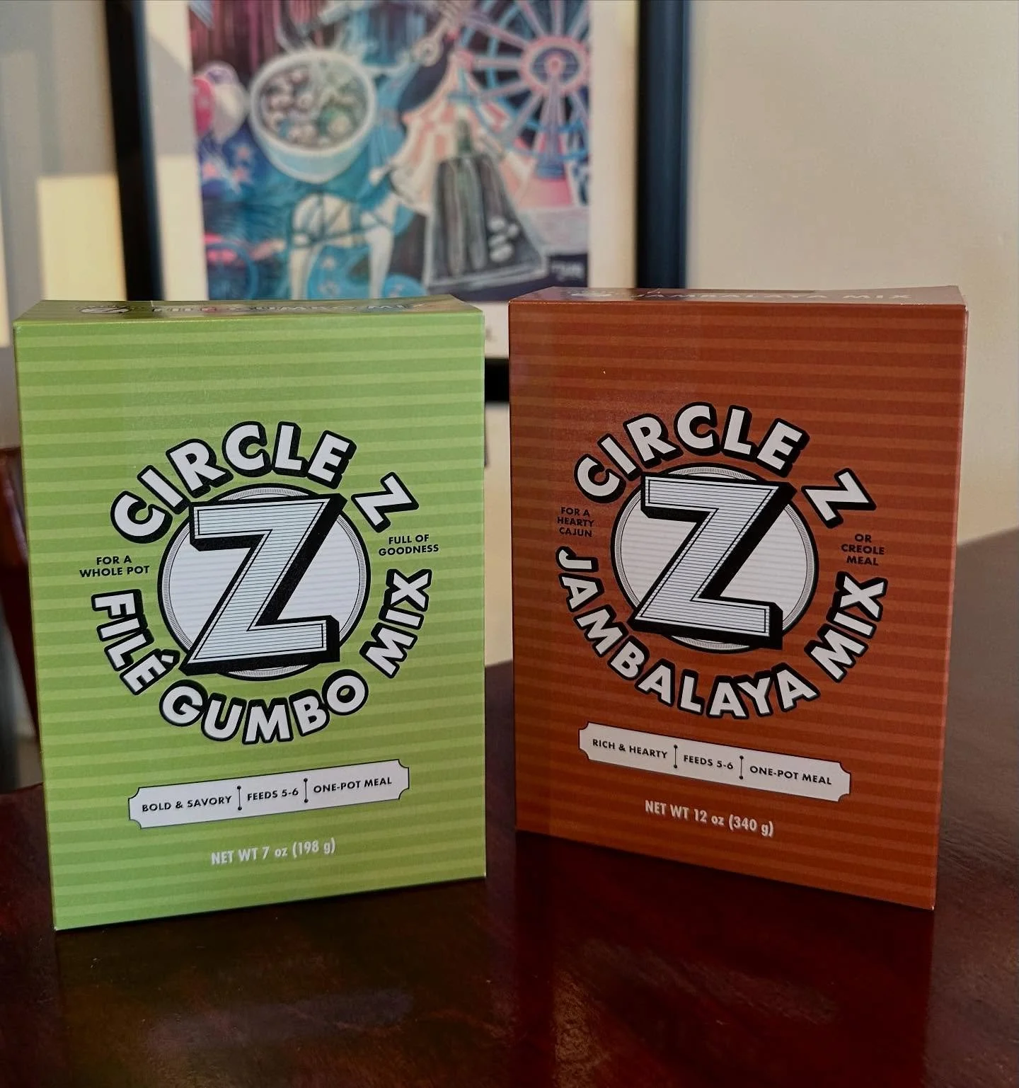First look at the Circle Z File&rsquo; Gumbo and Circle Z Jambalaya Boxes! They&rsquo;ll be filled with delicious kits soon! @circlezfoods #waynejacobssmokehouse #southernandsmoked