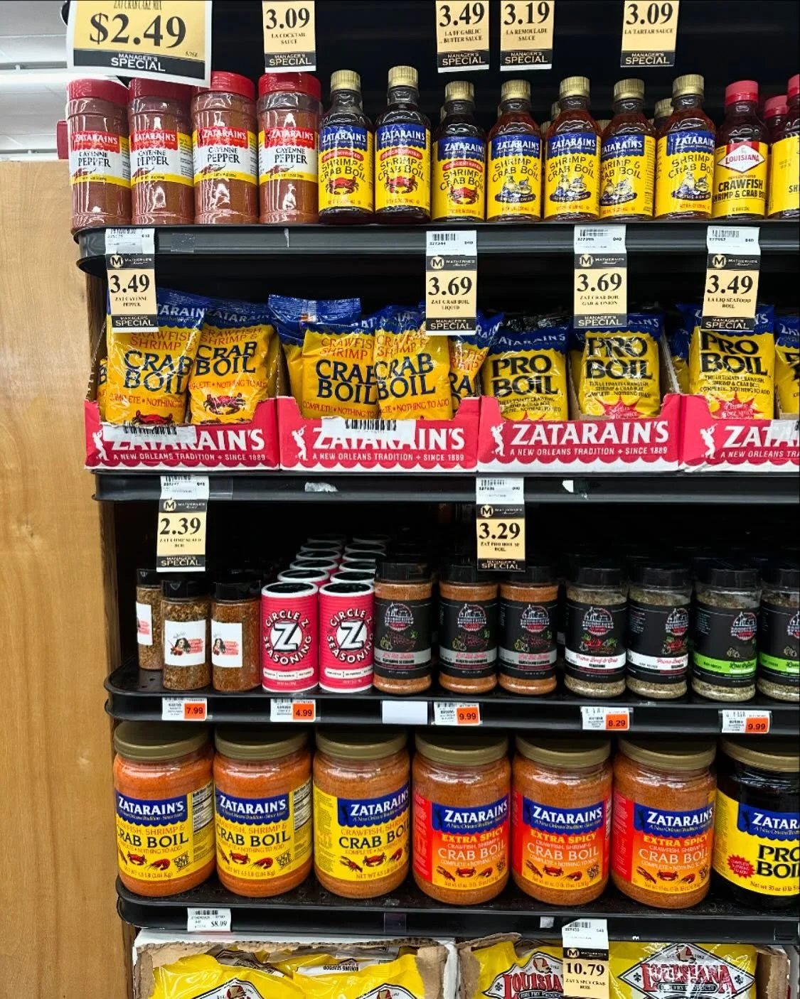 Circle Z Seasoning Circle Z Foods is on the shelf (aisle 1 endcap) at Matherne&rsquo;s Riverlands in Laplace! This is the first store besides Wayne Jacobs Smokehouse &amp; Restaurant that has carried it.  Hopefully first of many.  Please stop by Math