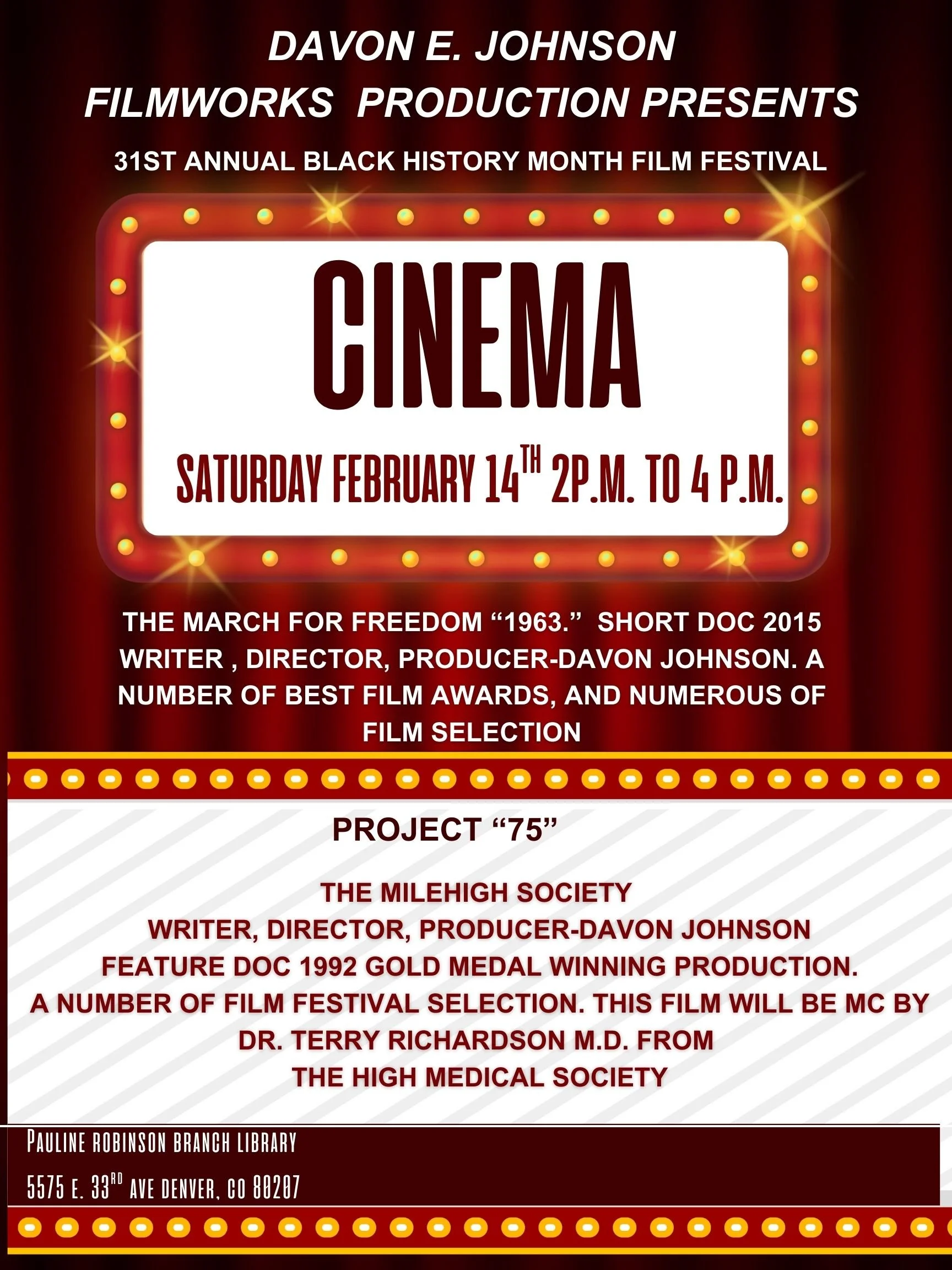 31st Annual Black History Month Film Festival 