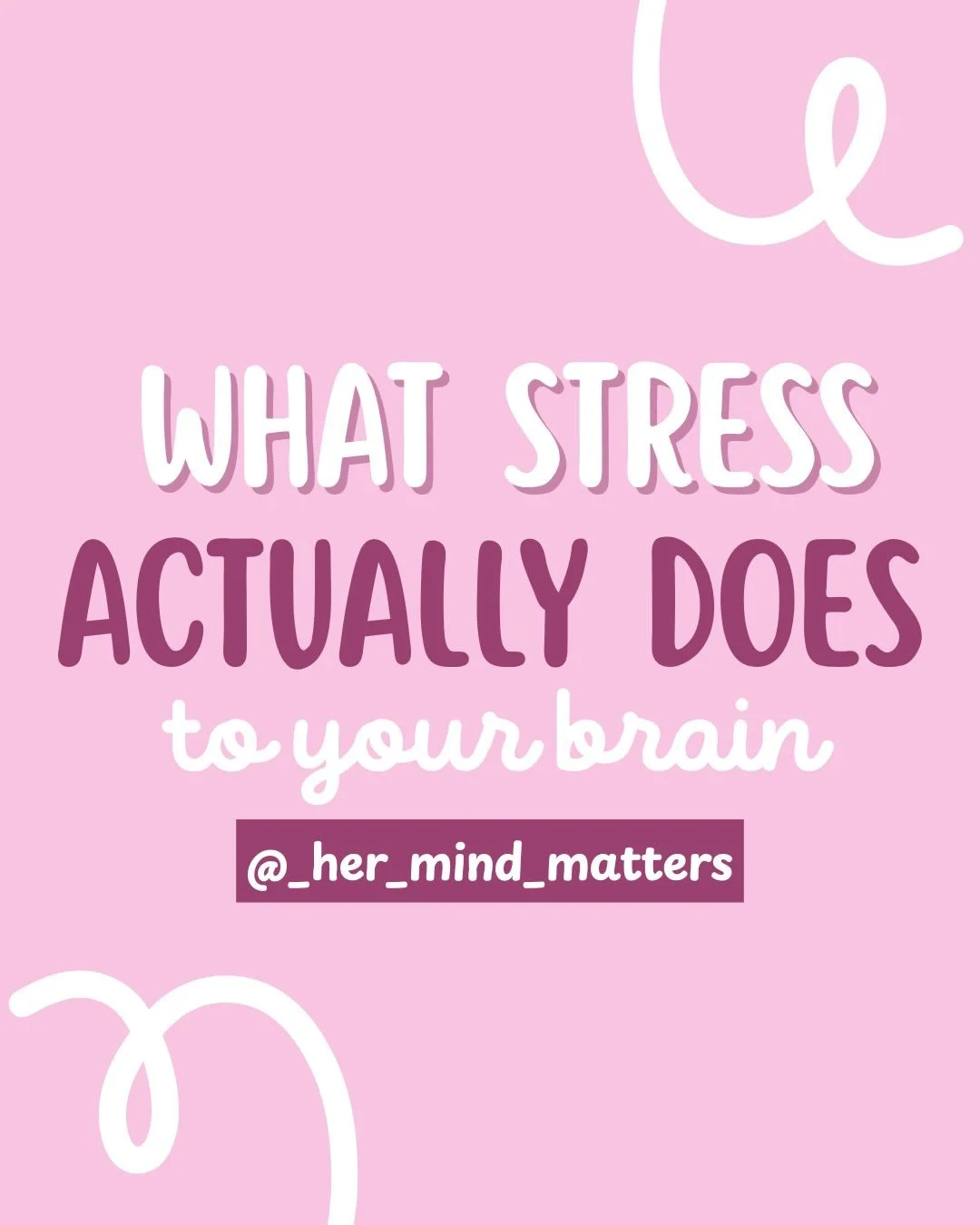 These factors make adolescents more sensitive to prolonged stress, especially when it comes to emotions and learning. Because the adolescent brain is still developing, understanding stress is especially important during the teenage years.

#HerMindMa