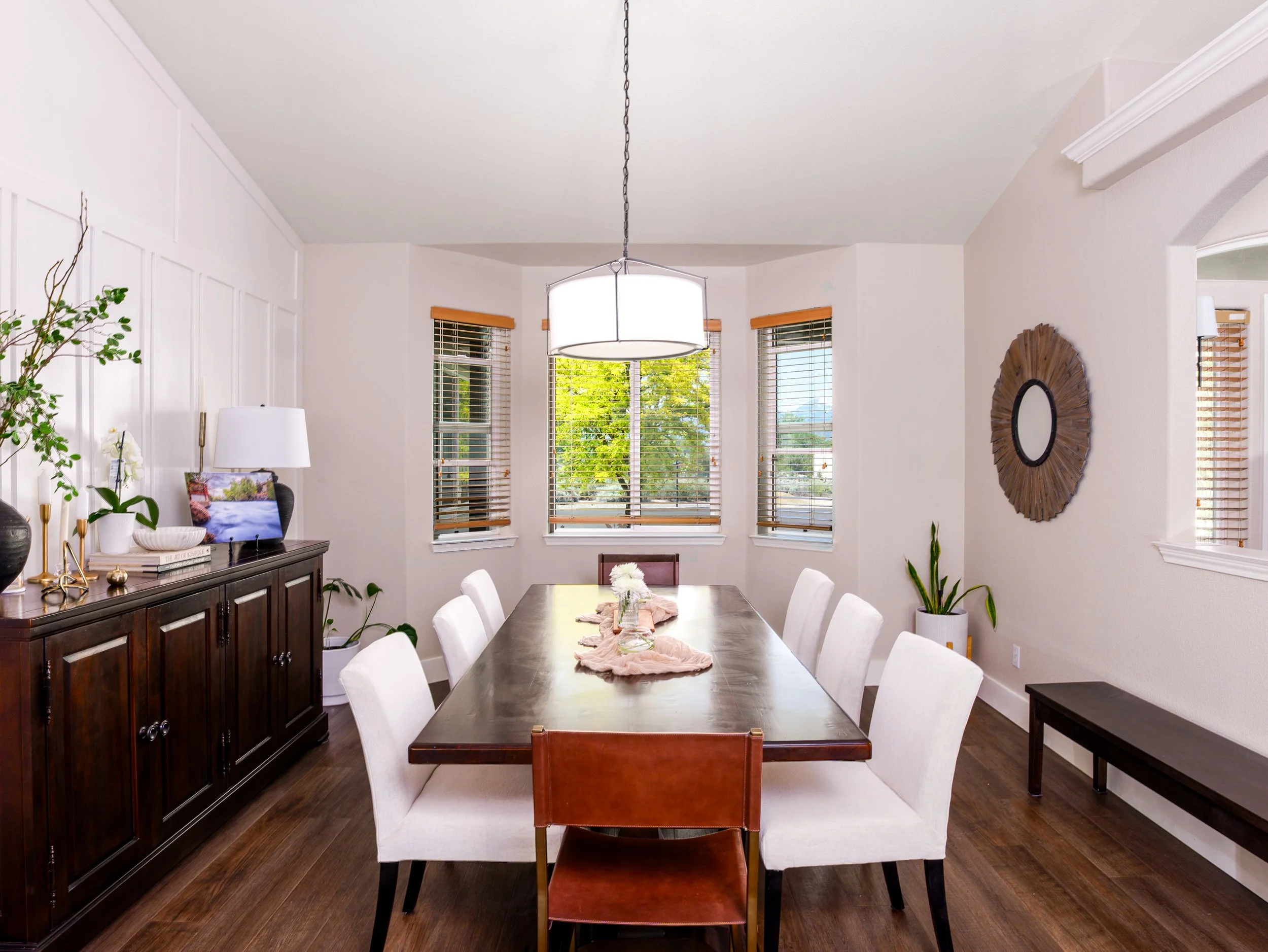 Great room interior with open sightlines, Northern Nevada