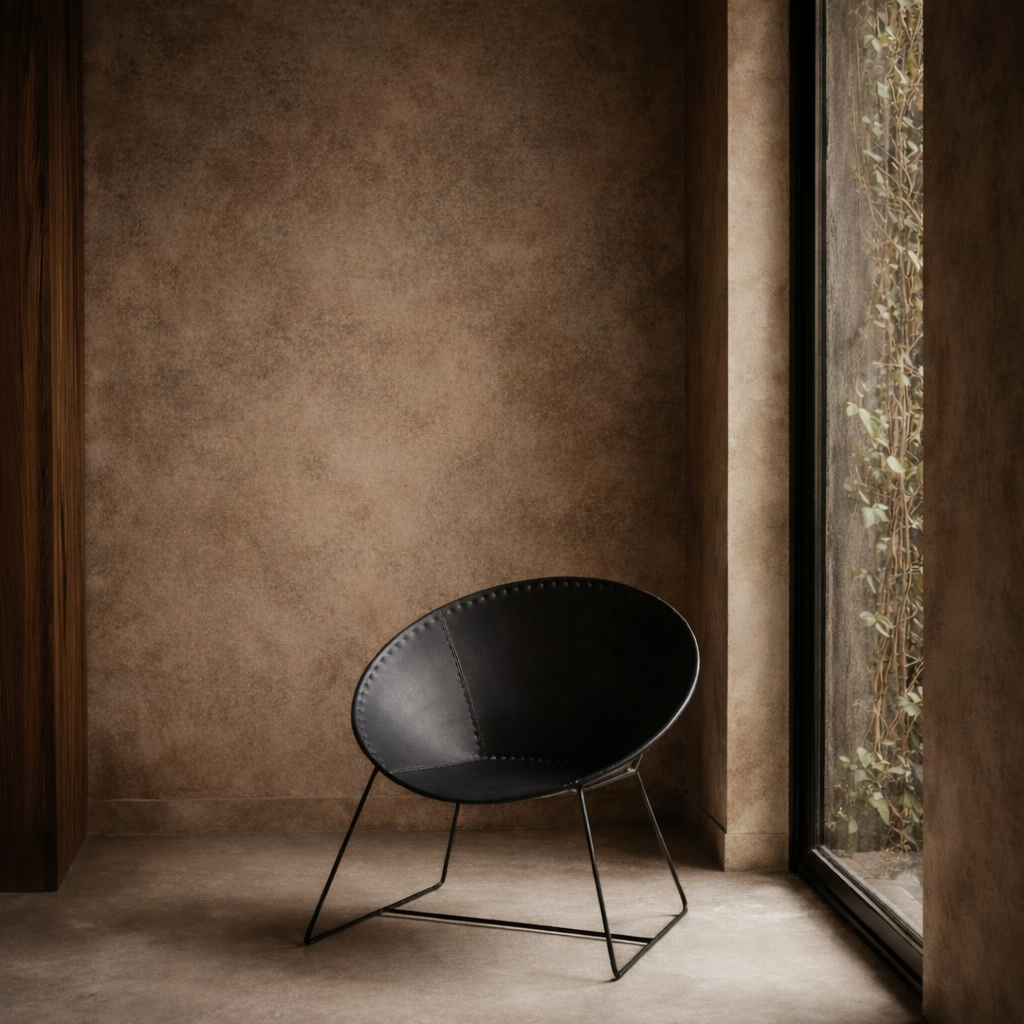 LEATHER ACCENT CHAIR