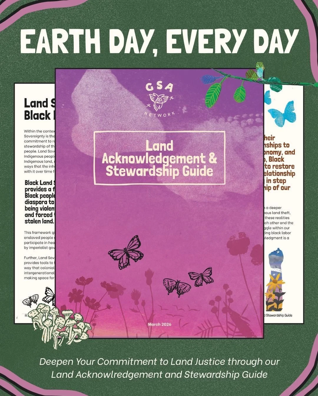 &ldquo;Truly, every day is Earth Day.&rdquo; 🌱🌎 

This Earth Day, our @two_spirit_initiative is uplifting our Land Acknowledgement &amp; Stewardship Guide &ndash; a series of resources, vocabulary, and discussion topics to help your GSA club and TQ