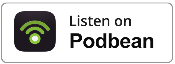 Button with a Wi-Fi icon and text that says 'Listen on Podbean'.