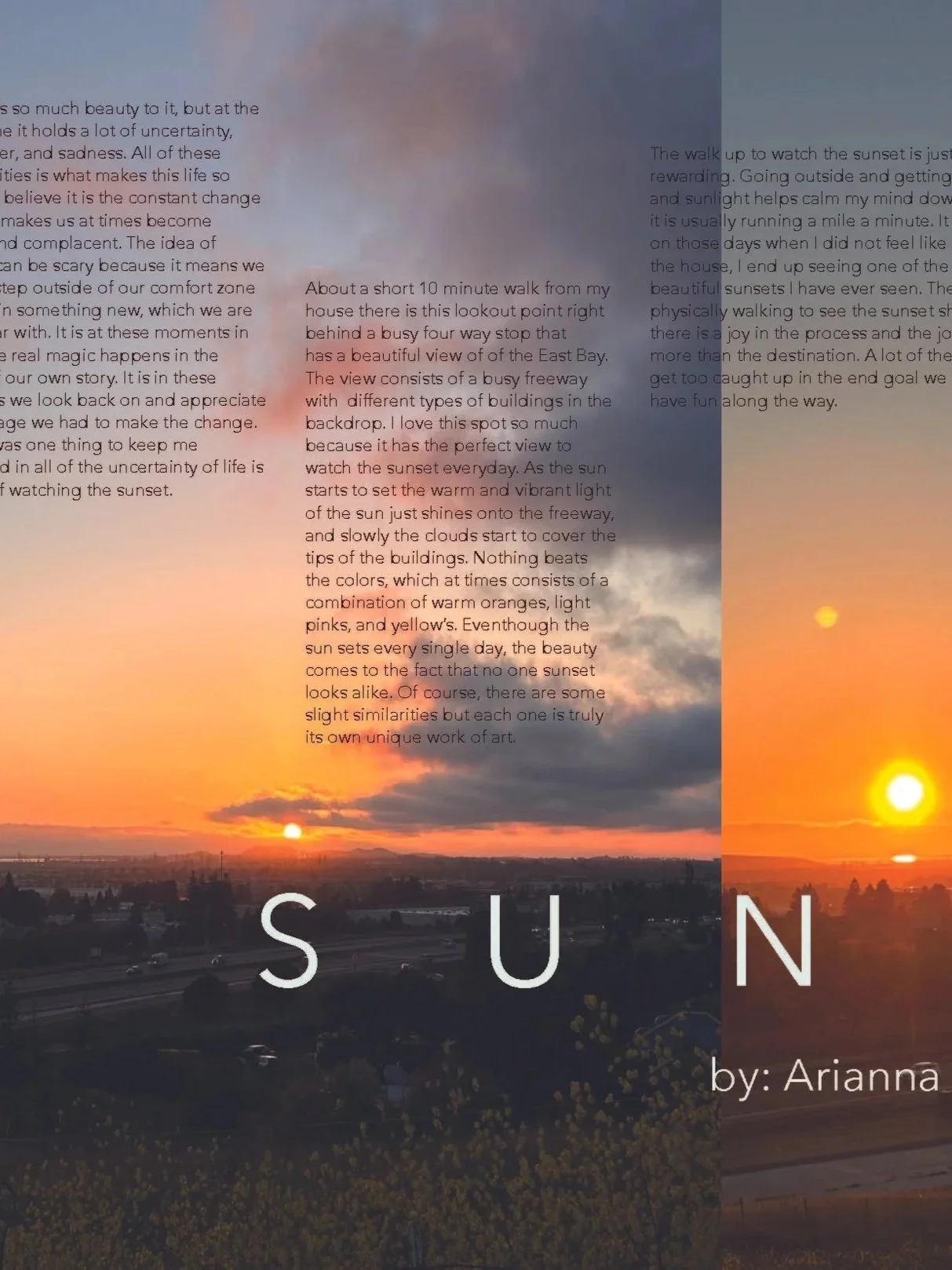 sunset | magazine spread
