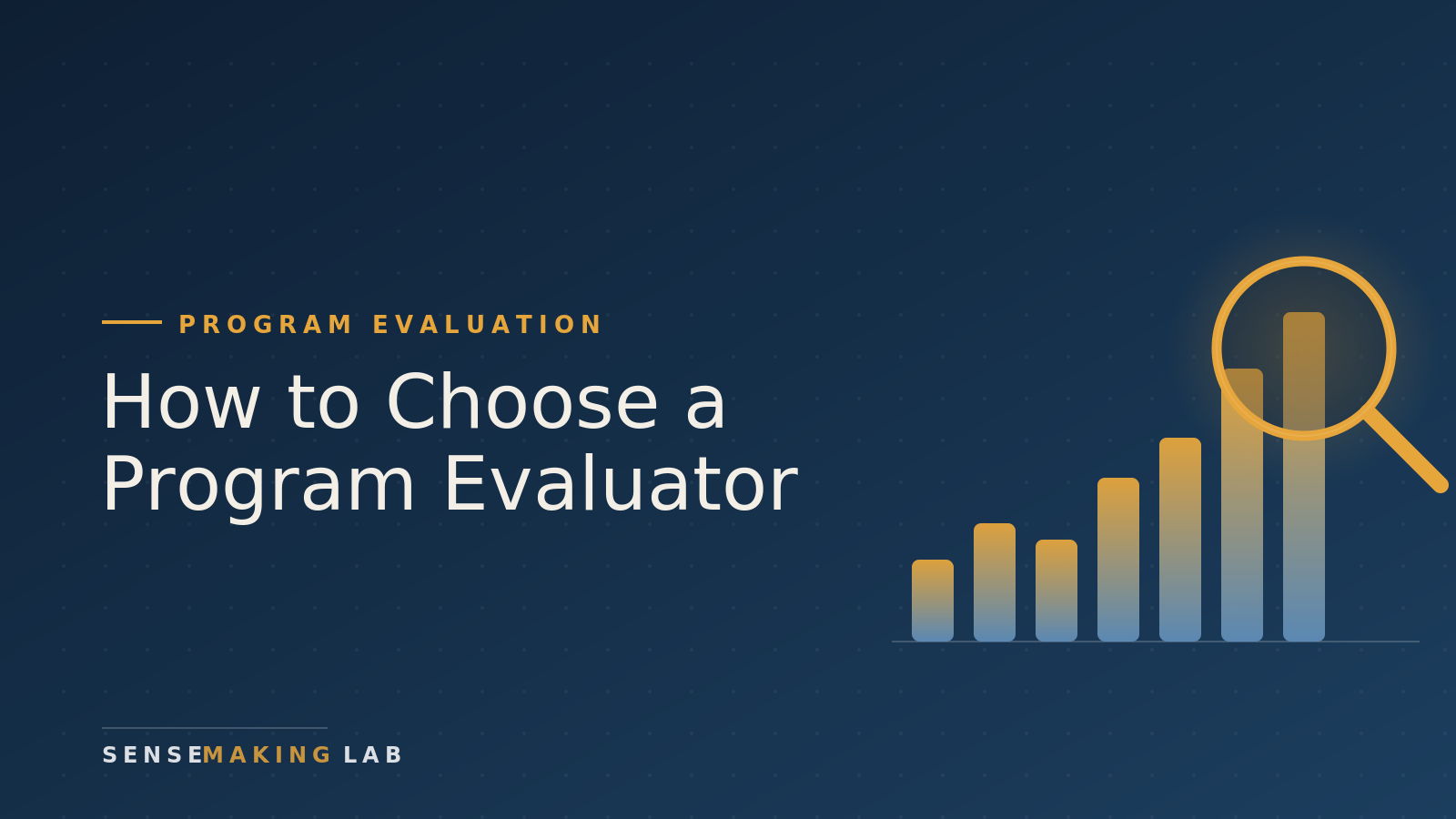How to Choose a Program Evaluator