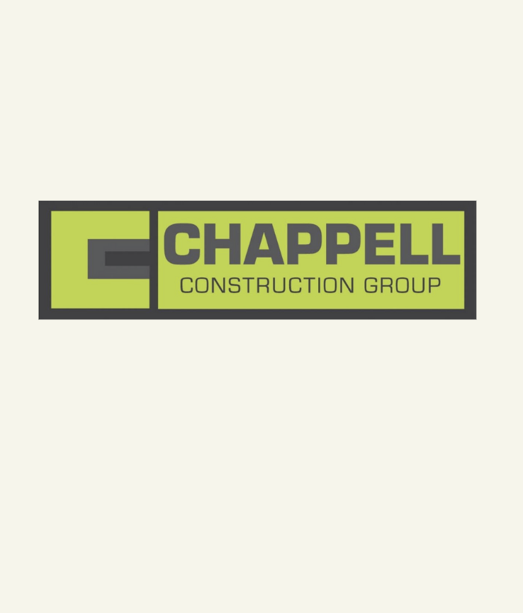 Chappell Construction Group logo with green and black colors.