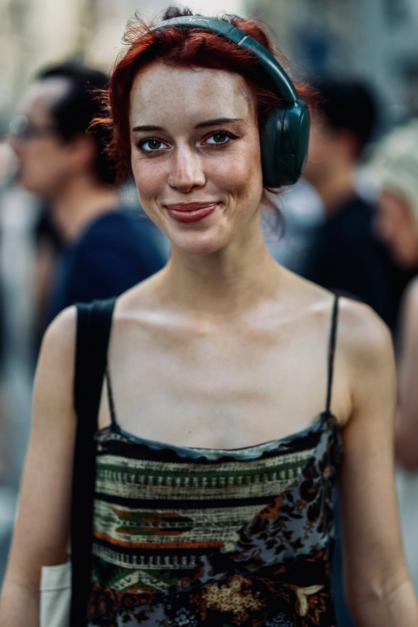 "Portrait in passing."