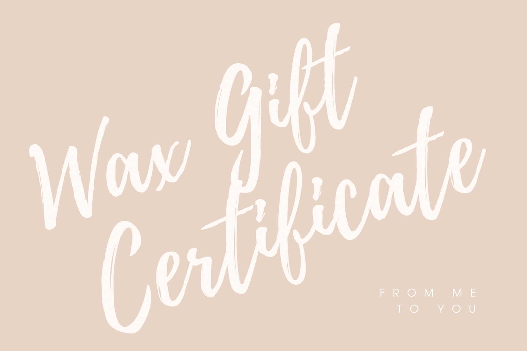 Brazilian Wax Gift Card