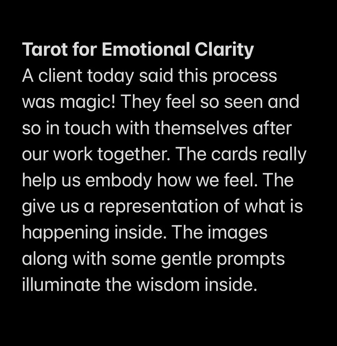 The more I work with the cards to assist me in deepening my understanding of my emotional body, the more I am blown away by the way the cards help me tap into what I am feeling.⁣
⁣
And even better - the cards help me experience feelings that I didn't