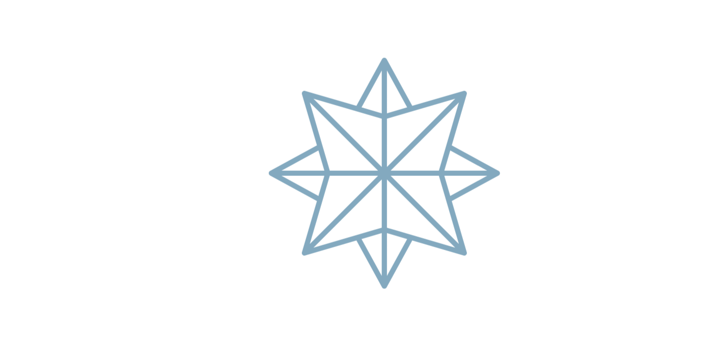 A star-shaped diagram with four points labeled Spiritual at the top, Mental to the right, Physical at the bottom, and Emotional to the left, on a black background.
