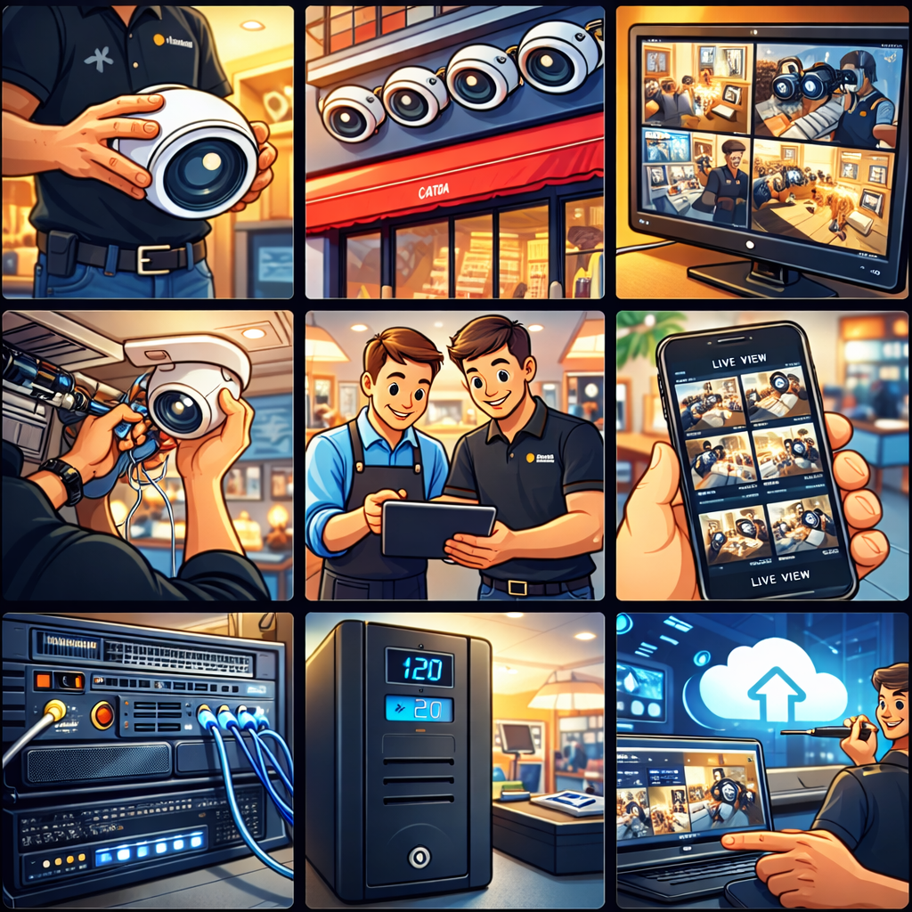 Joe’s cafe in queens: 8-Camera System 📹 Fully Secured in Under 2 Weeks