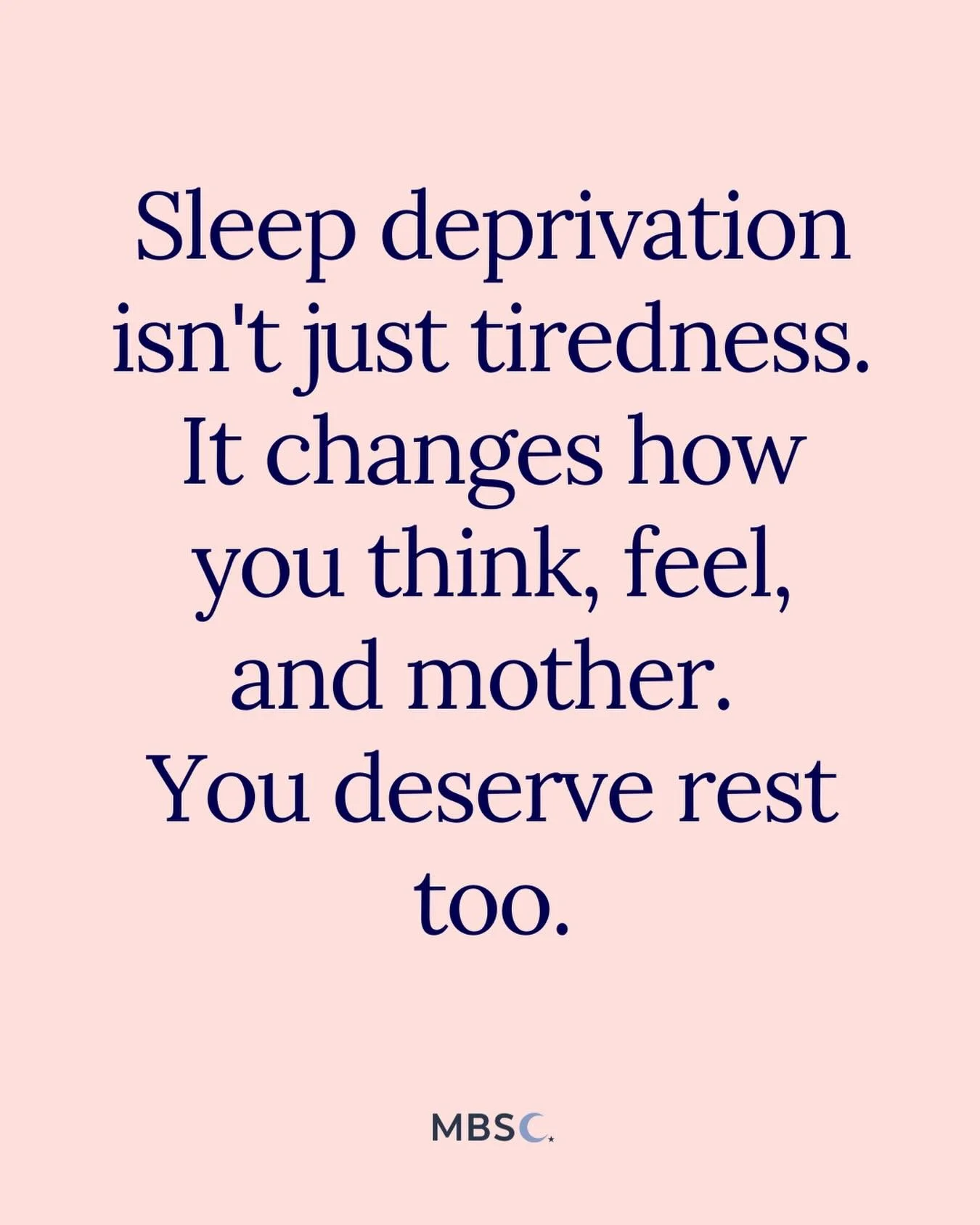 I remember how much sleep deprivation changed everything for me &mdash; not just the tiredness, but how I thought, felt, and showed up each day.

It made even the smallest things feel heavy, and I didn&rsquo;t feel like myself anymore.

That&rsquo;s 