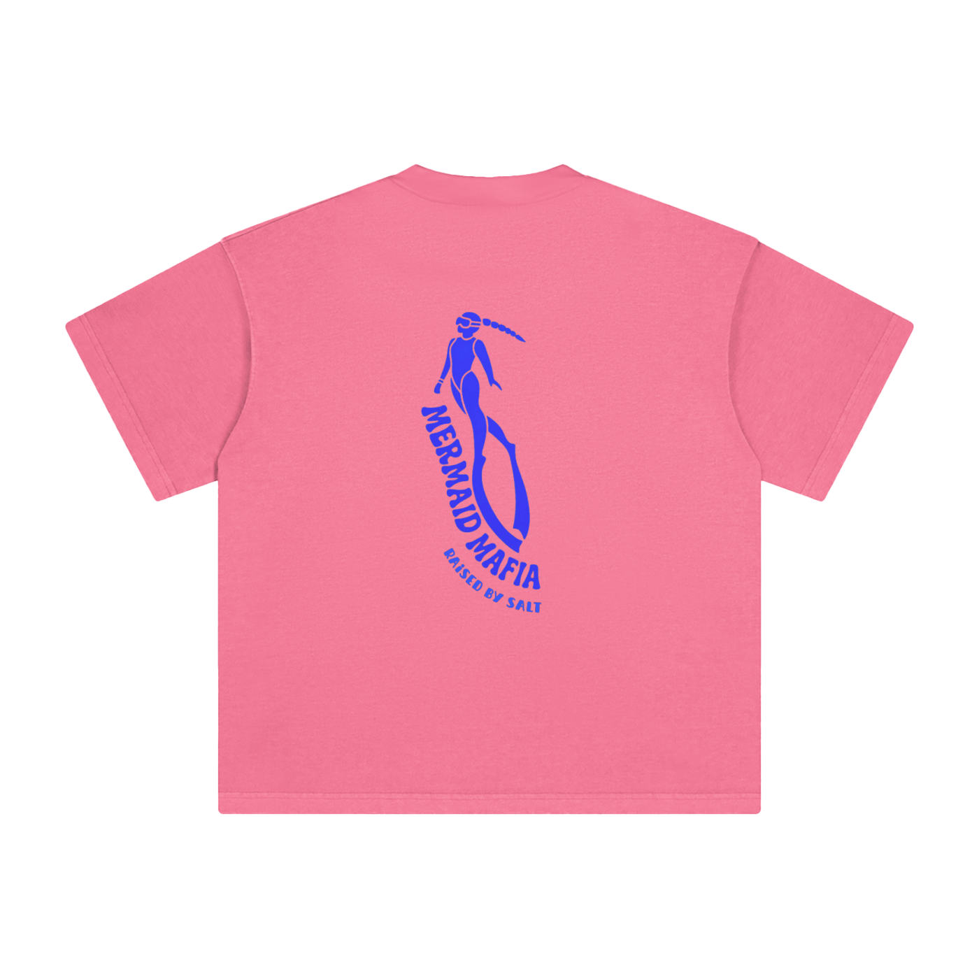 Mermaid Mafia Oversized Tee - Pink & Blue