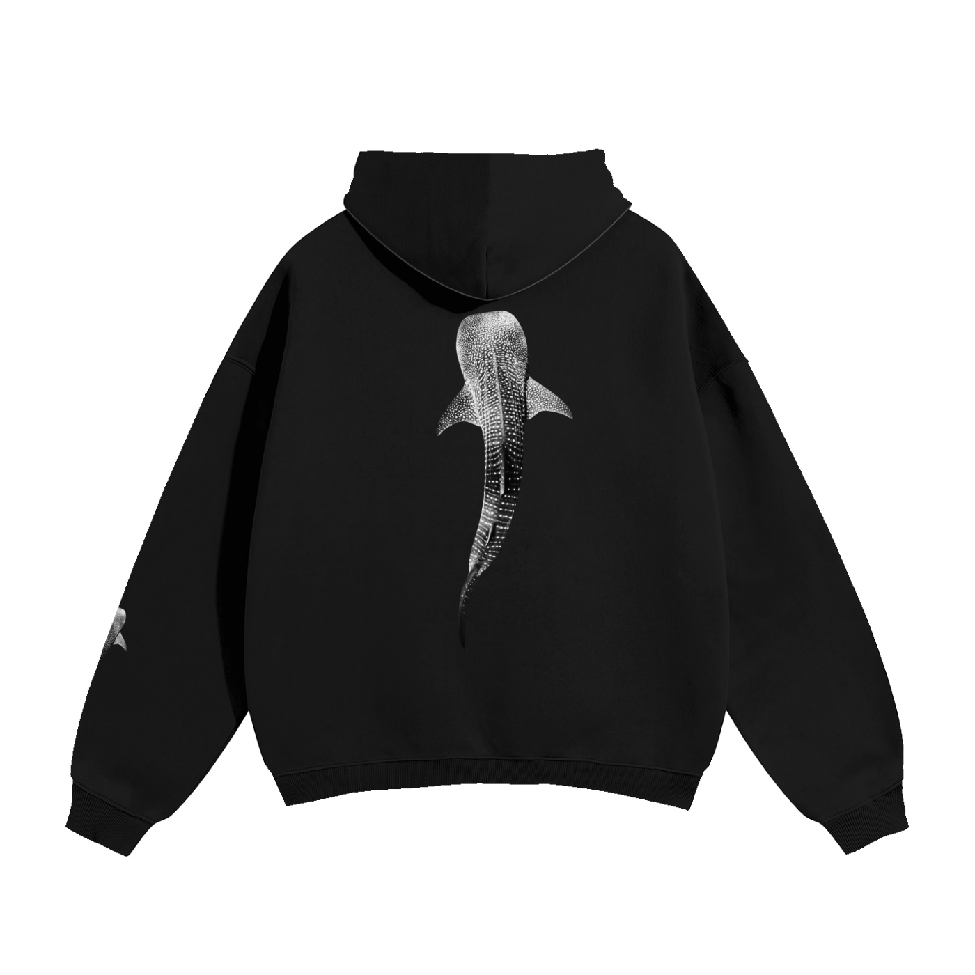 Whale Shark Oversize Hoodie | Midnight Tide