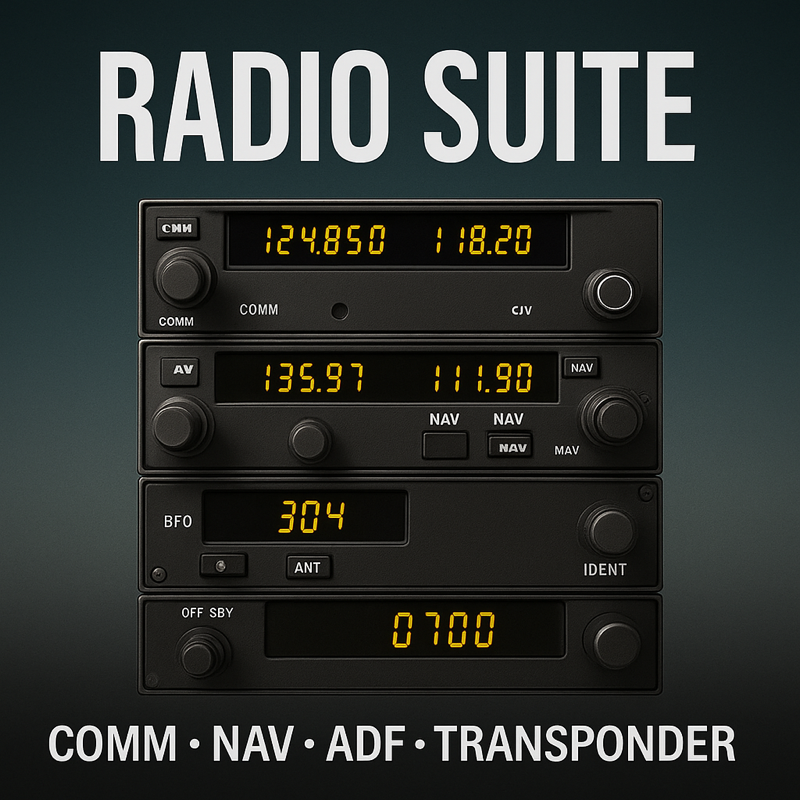 All the common Radio avionics in a convenient Kit Pack