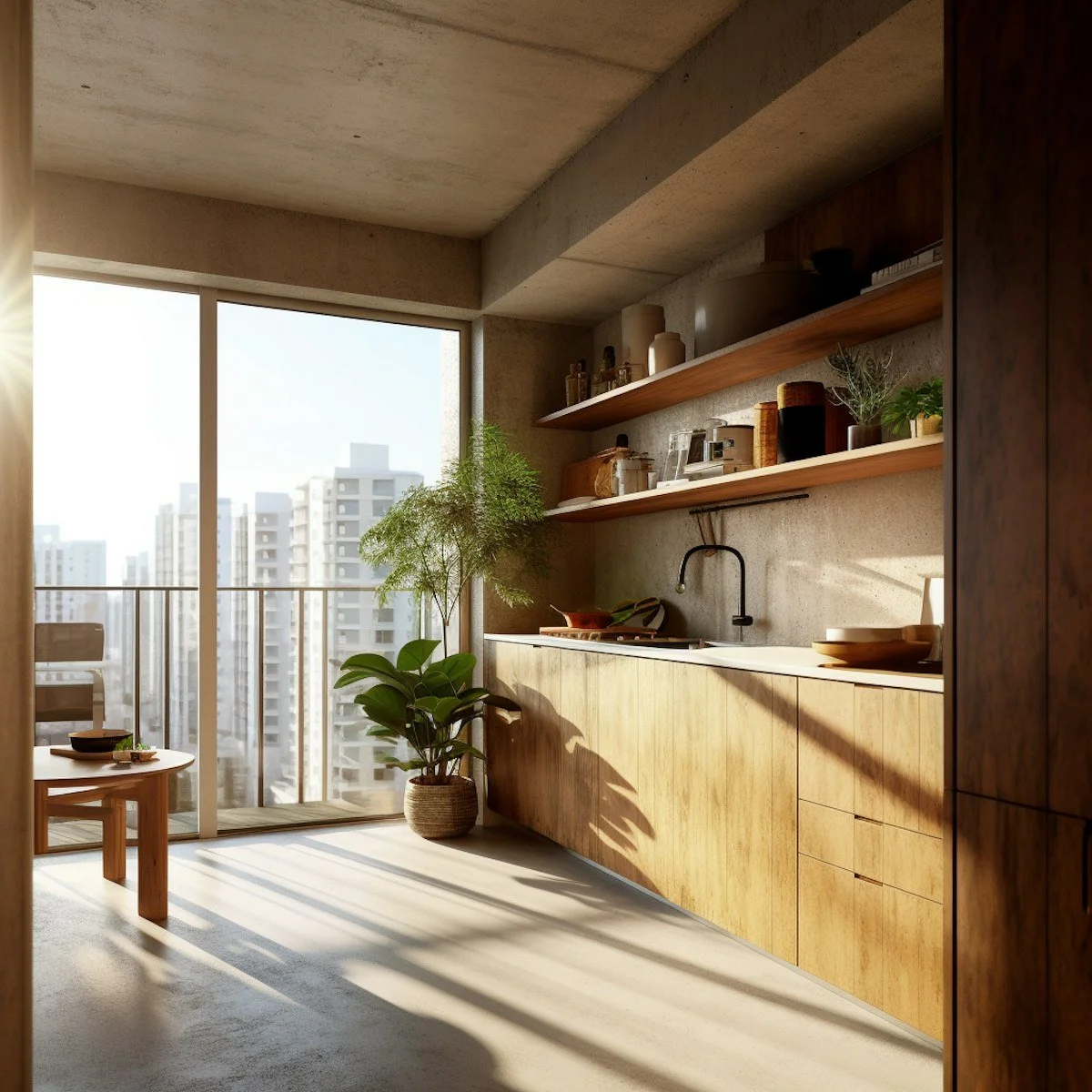 Serene Modern Kitchen with Cityscape View.jpeg