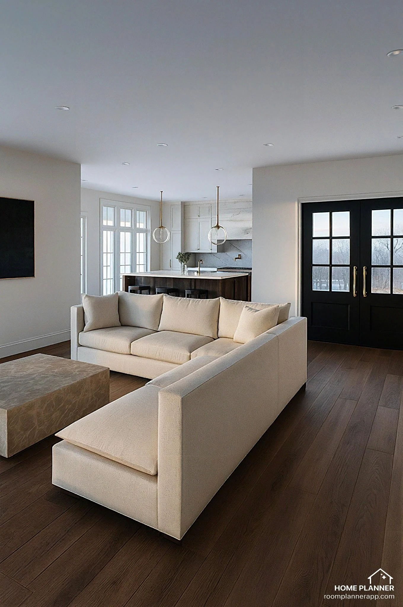 3-Bed Living Room Render