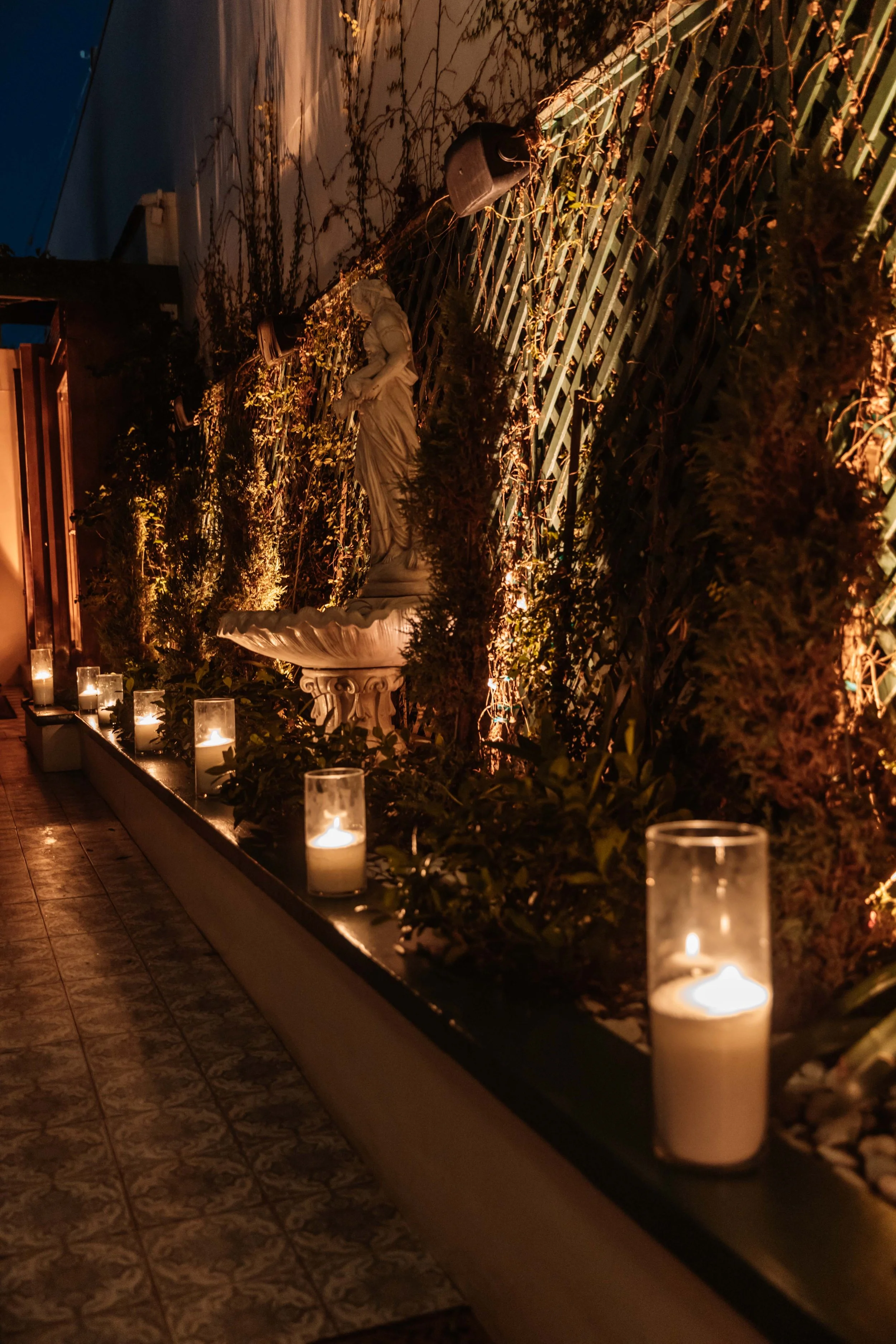 Elegant outdoor dining space for private events in LA