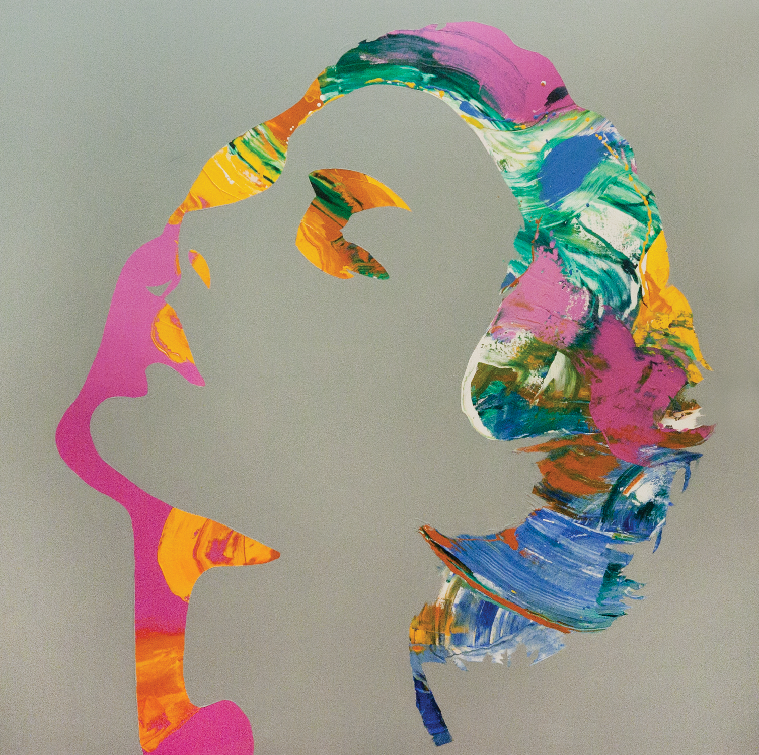 (SOLD) FACE, 2012. Oil on canvas, 48 × 48 in (121.9 × 121.9 cm).