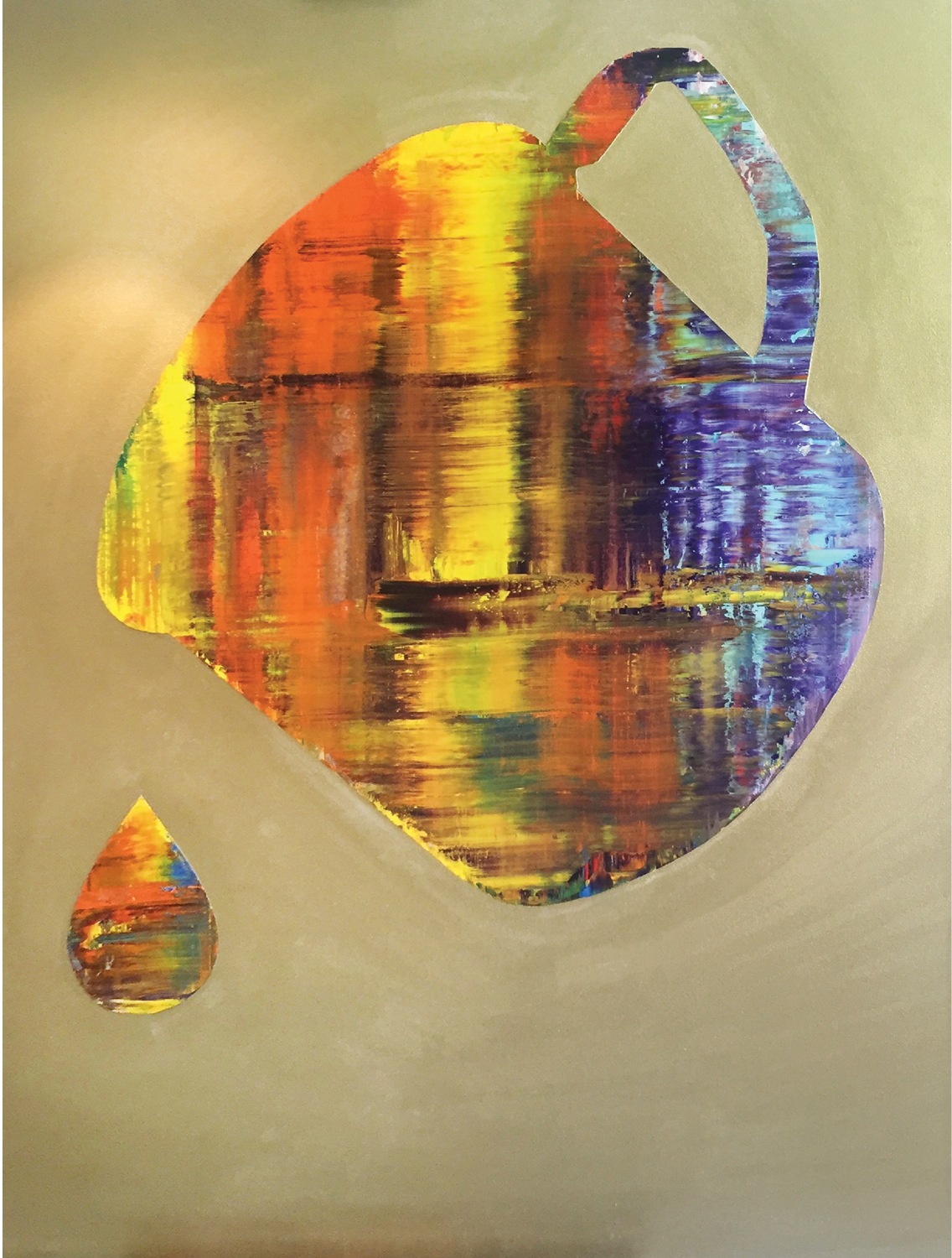 (SOLD) PAINTING CUP, 2016. Oil on canvas, 36 × 48 in (91.4 × 121.9 cm).