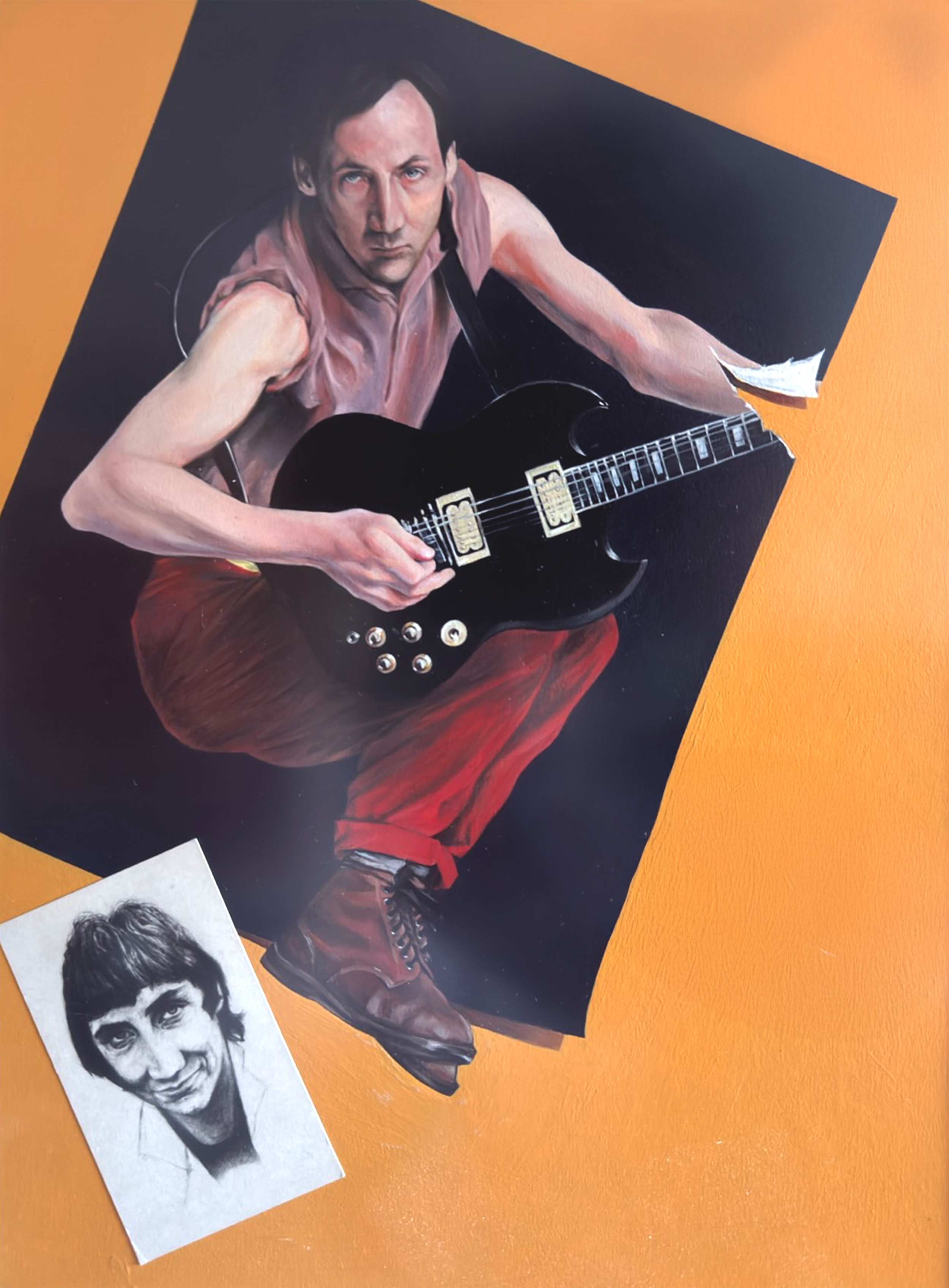 PETE TOWNSHEND
1980
 
Acrylic and pencil on board
14 x 18 in
(35.56 × 45.72 cm)