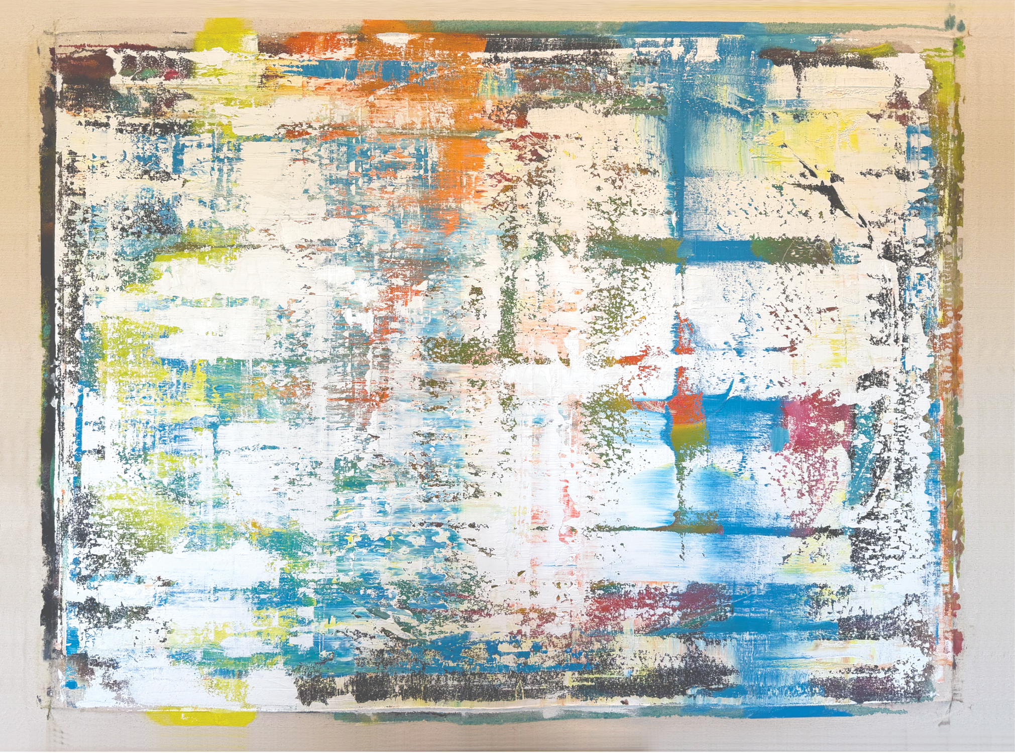 ABSTRACT  2025,  Oil on canvas, 48 x 36 in (121.9 x 91.4 cm)
