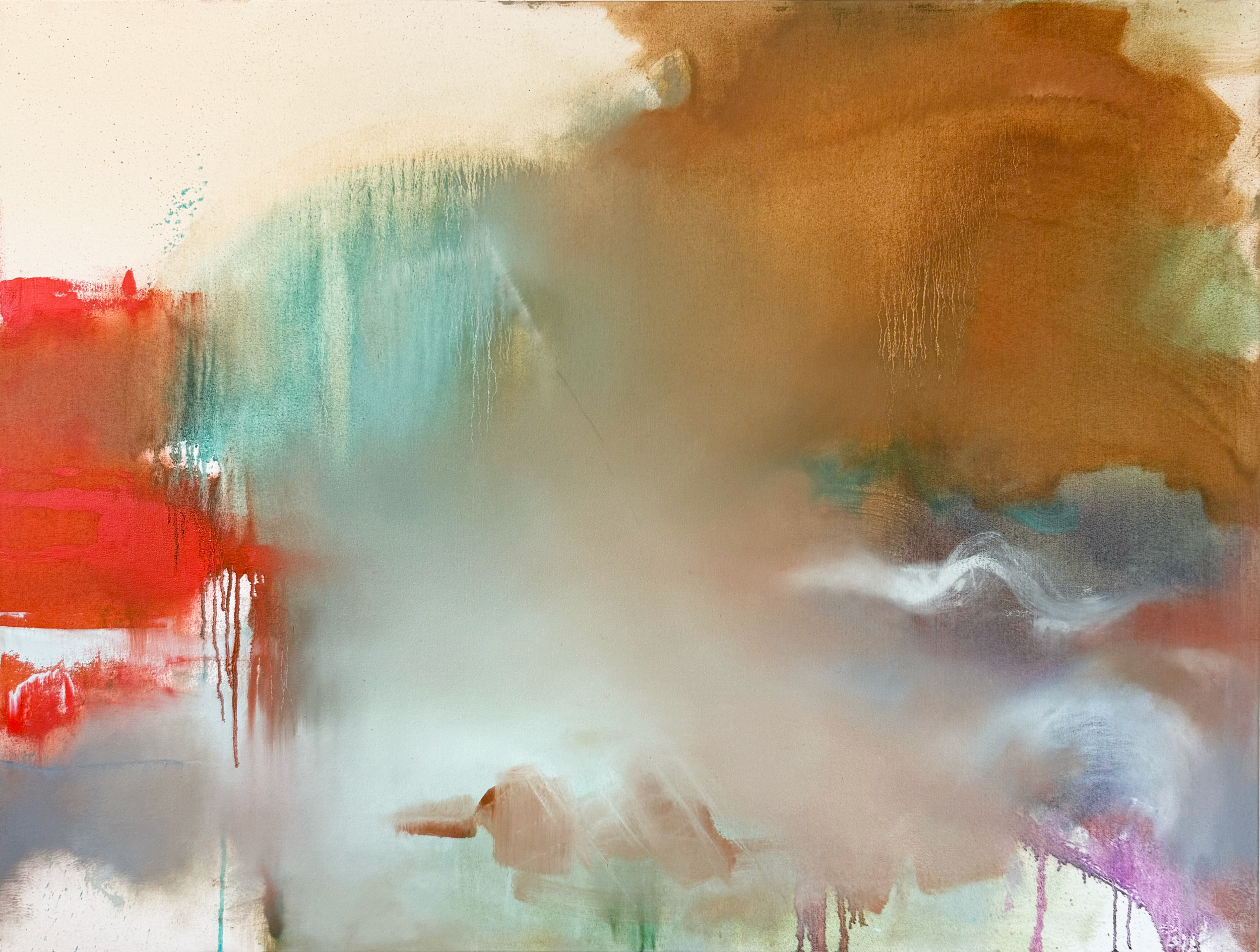 (SOLD) VEIL AFTER WEATHER, 2025. Oil on canvas, 48 × 36 in (121.9 × 91.4 cm).