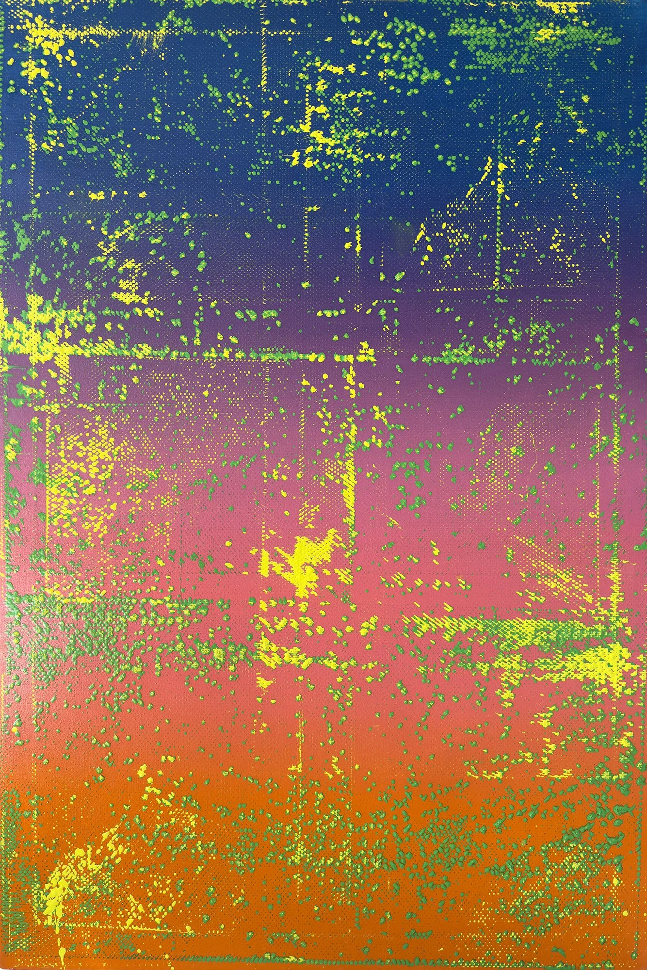 SIGNAL DRIFT I 2026, 
Oil on canvas,
40 x 60 in (101.6 × 152.4 cm)