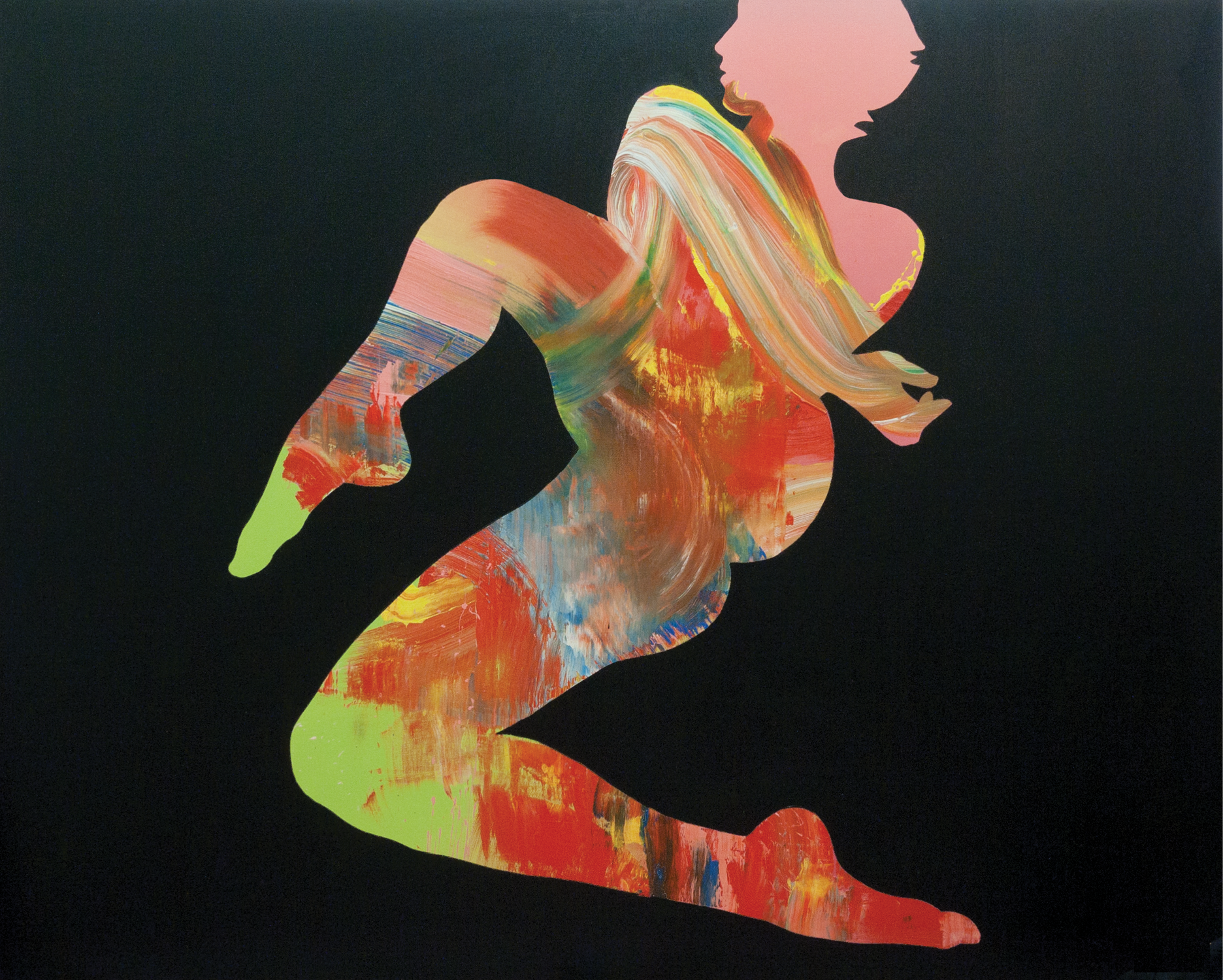 RECLINING FIGURE, 2014. Oil on canvas, 36 × 48 in (91.4 × 121.9 cm).