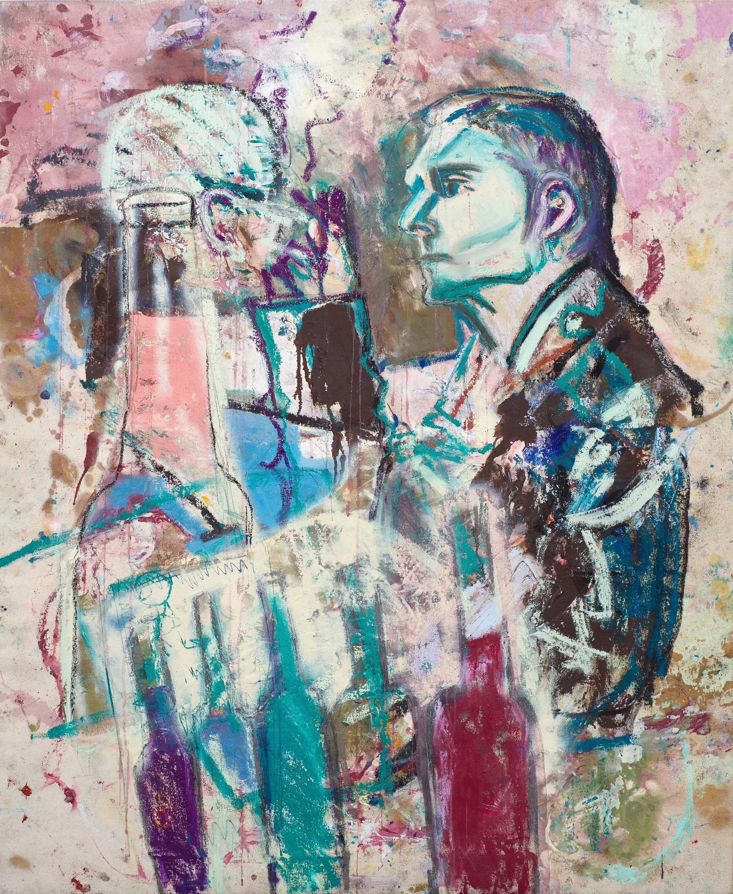 Bar Scene (K19, Berlin) | 48" x 58" | 2026