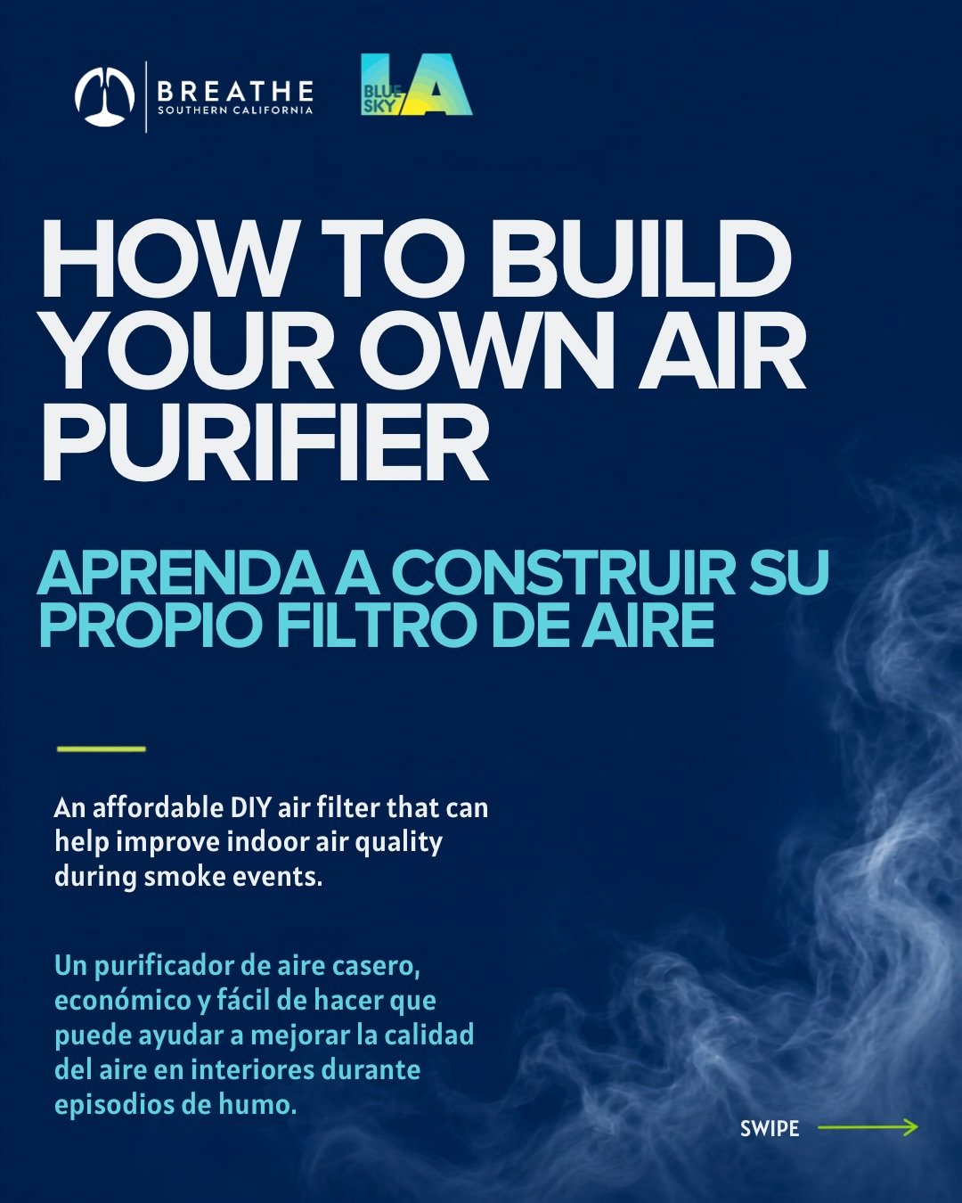 Did you know you can build your own DIY air purifier using a box fan and MERV 13 filters? A Corsi-Rosenthal Box is a simple, affordable way to help reduce smoke and other airborne particles indoors during wildfire smoke events and poor air quality da