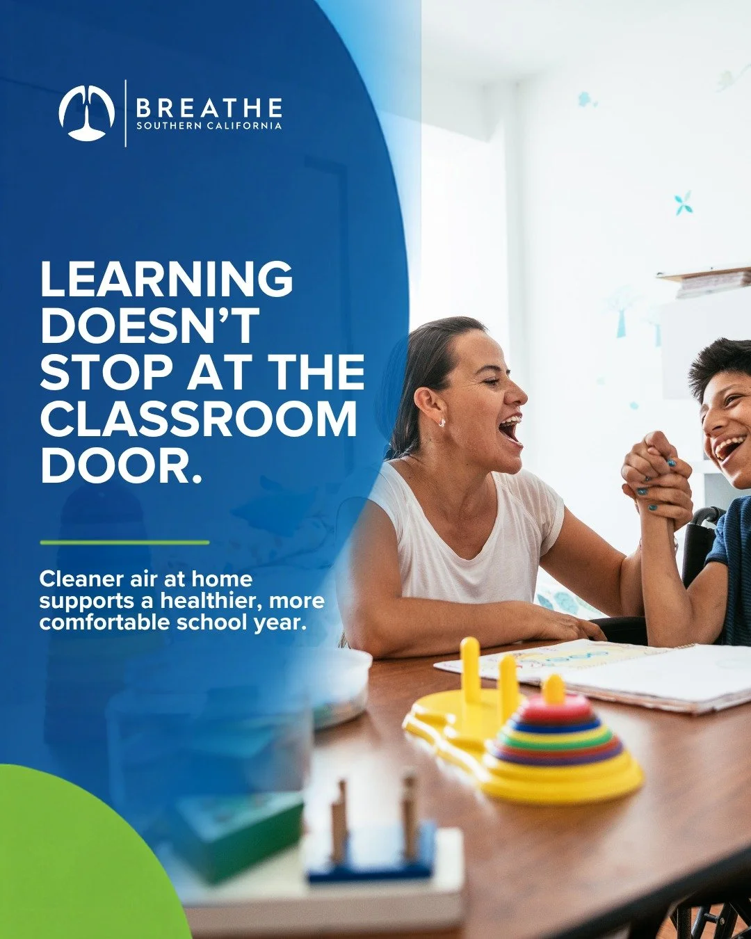 The school year has begun, but learning doesn&rsquo;t stop at the classroom door. 🎒💙

For families in Boyle Heights, cleaner air at home can help create a healthier, more comfortable environment where children can study, rest, and grow.

Breathe So