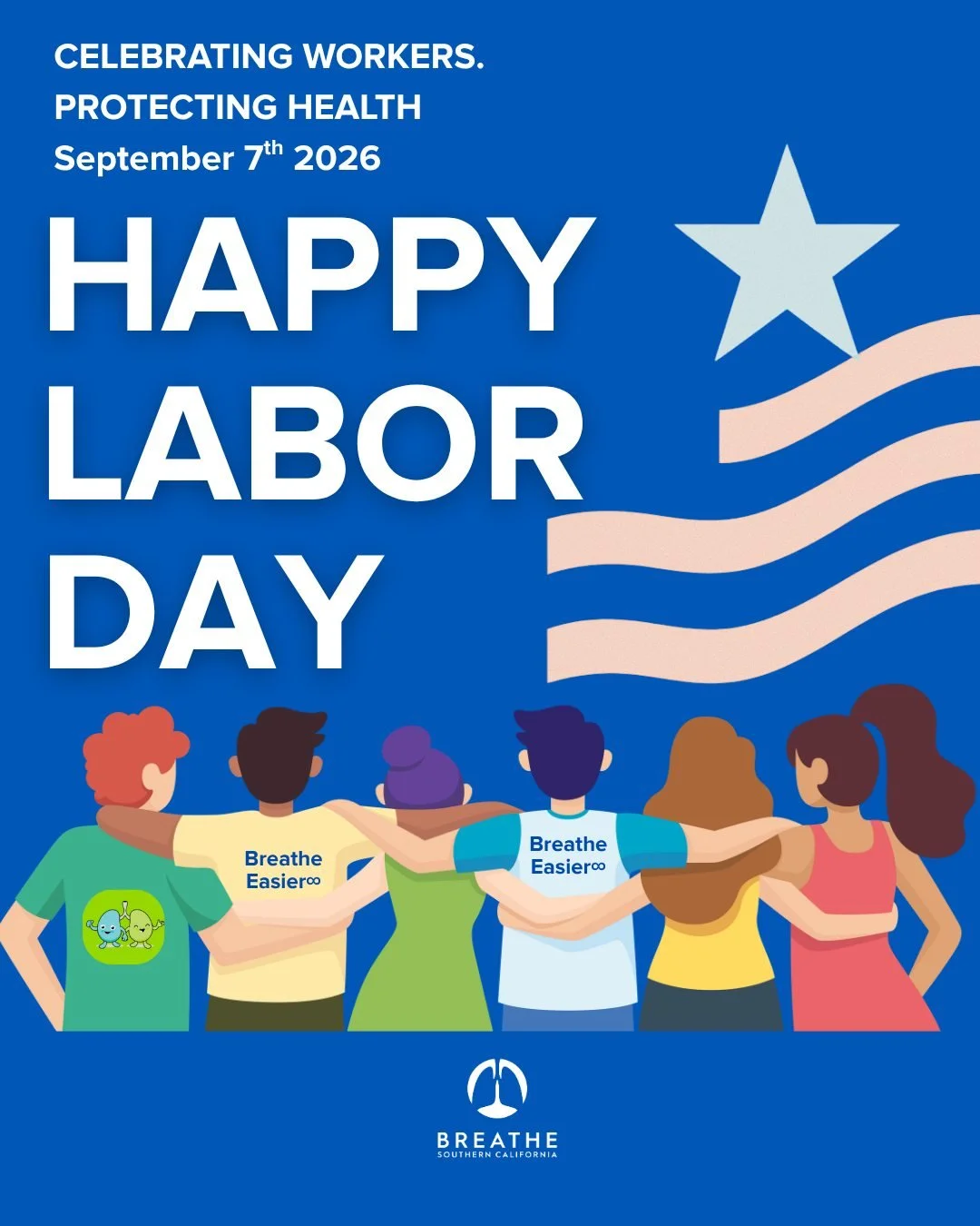Happy Labor Day! 💙

Today, we celebrate the workers whose dedication and contributions strengthen our communities. At Breathe Southern California, we remain committed to advocating for healthier workplaces, cleaner air, and the right of every worker