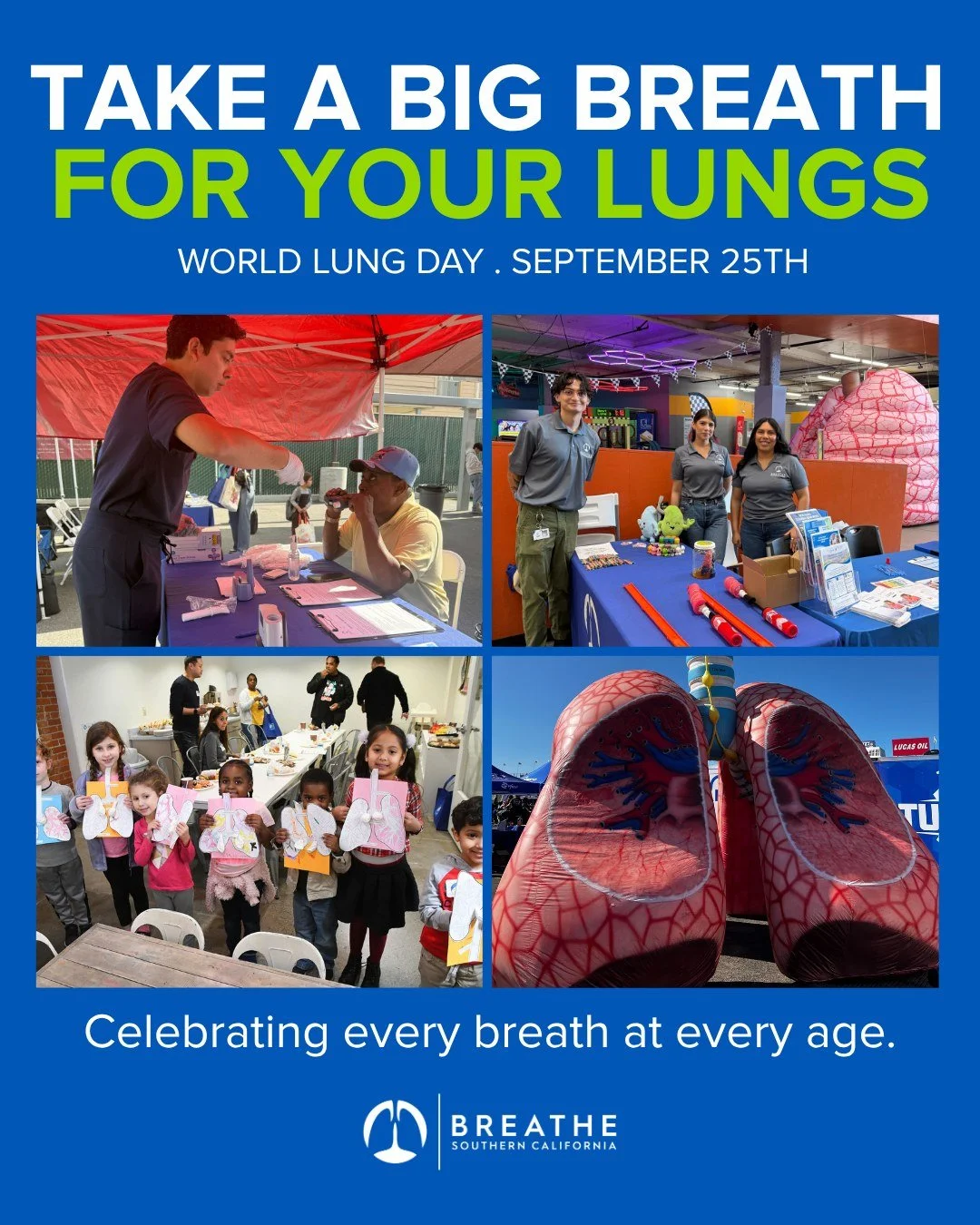 Today, we&rsquo;re taking a big breath for our lungs. 💙🫁

For World Lung Day, we&rsquo;re celebrating every breath at every age... and the people and communities working to make healthier lungs possible.

From helping children learn about their lun