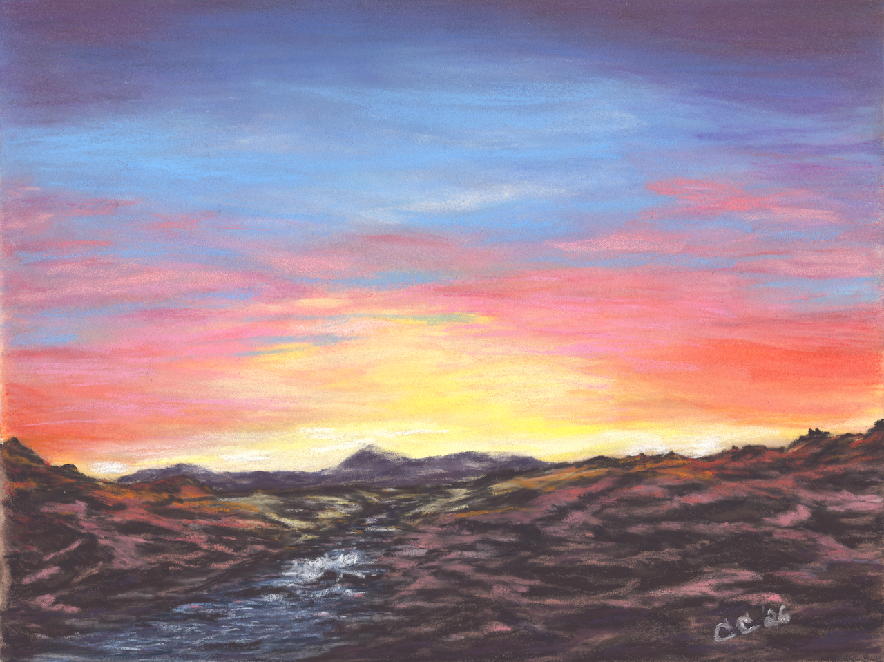 Desert Sunrise - Soft Pastel