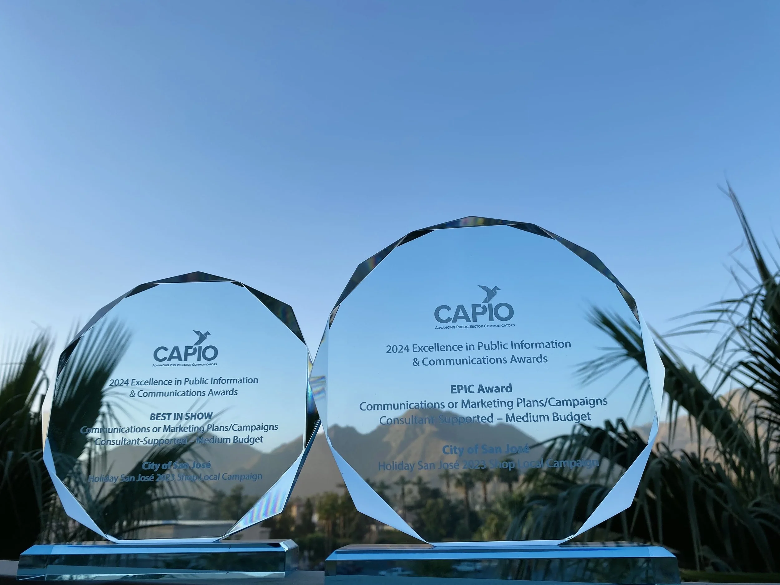Holiday San José Wins 2 CAPIO Awards