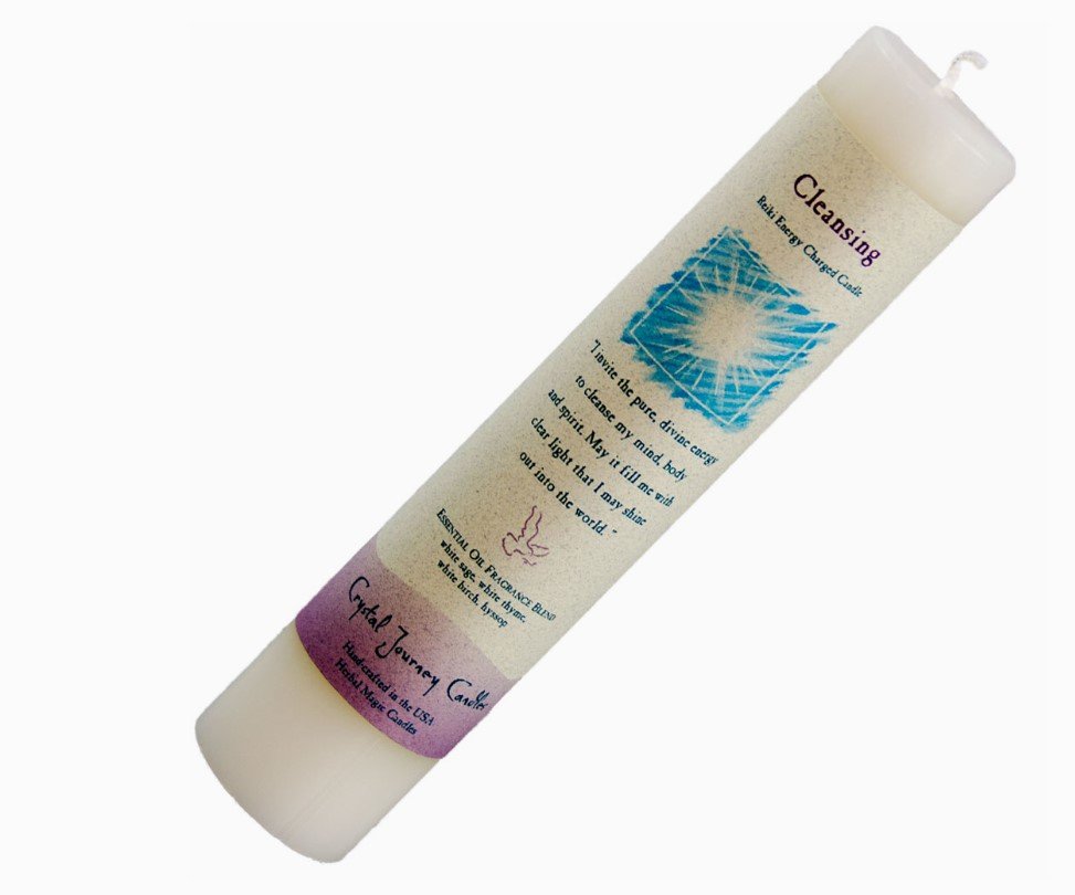 Reiki Herbal Pillar Candle – Cleansing