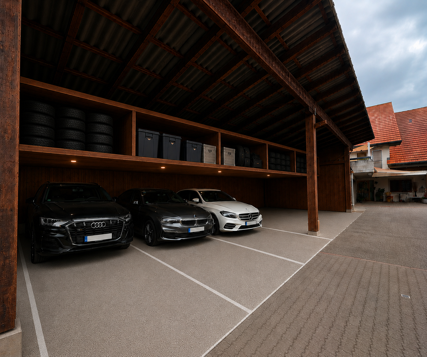 Carport (Beispielbild, Änderungen vorbehalten)