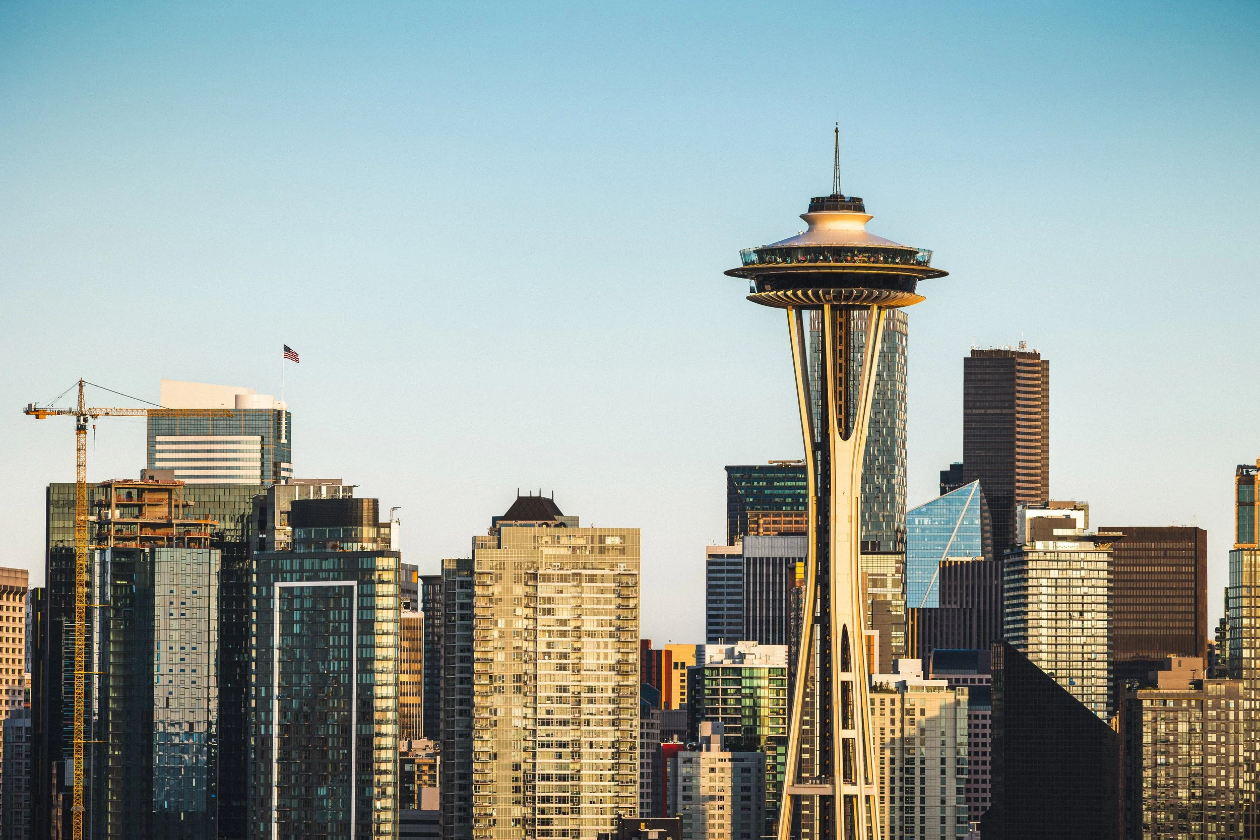 Seattle In Golden Hour