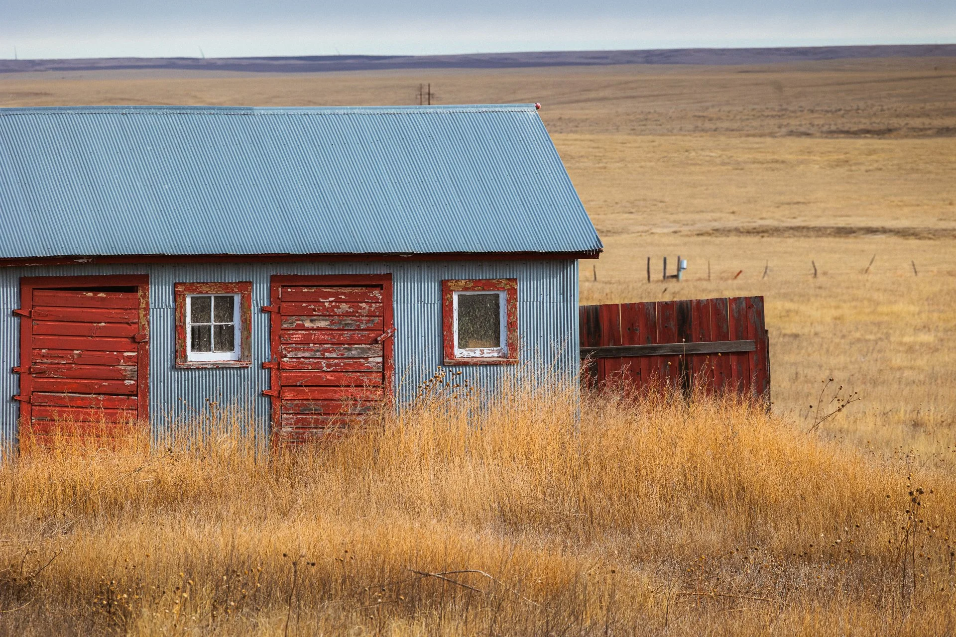 Colorful barn, Hugo, CO