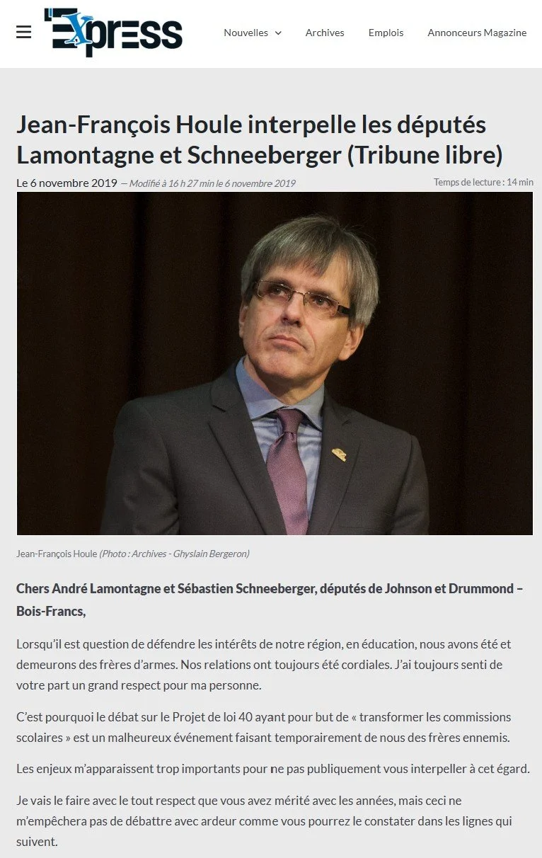 Présidence de la Commission Scolaire